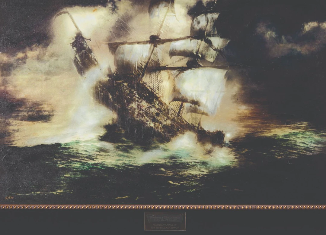 A "Pirates of the Caribbean" Flying Dutchman Canvas Print.