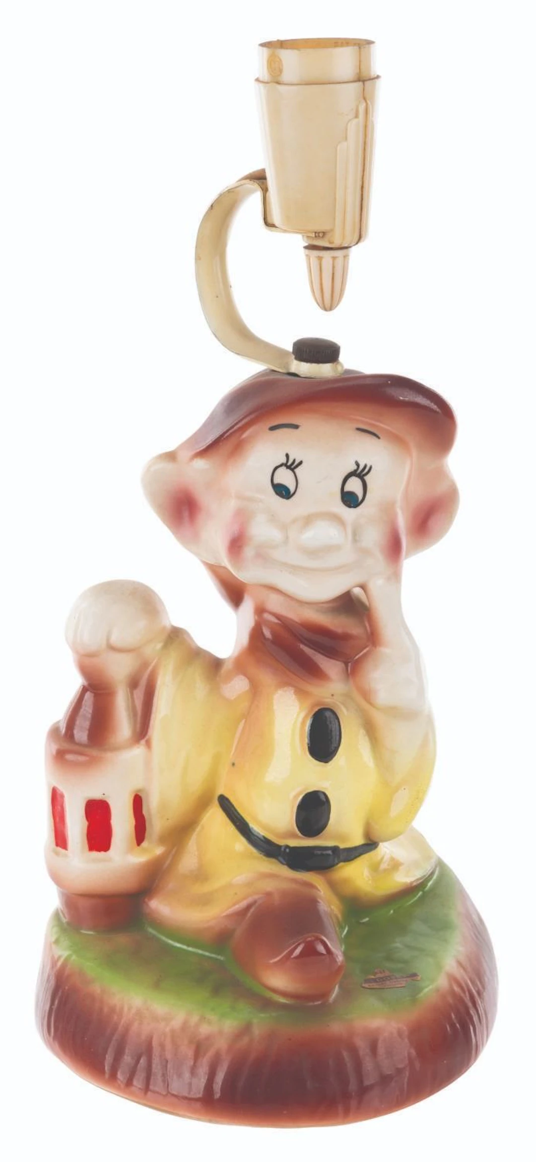 A Rare Shaw Pottery Dopey Lamp.
