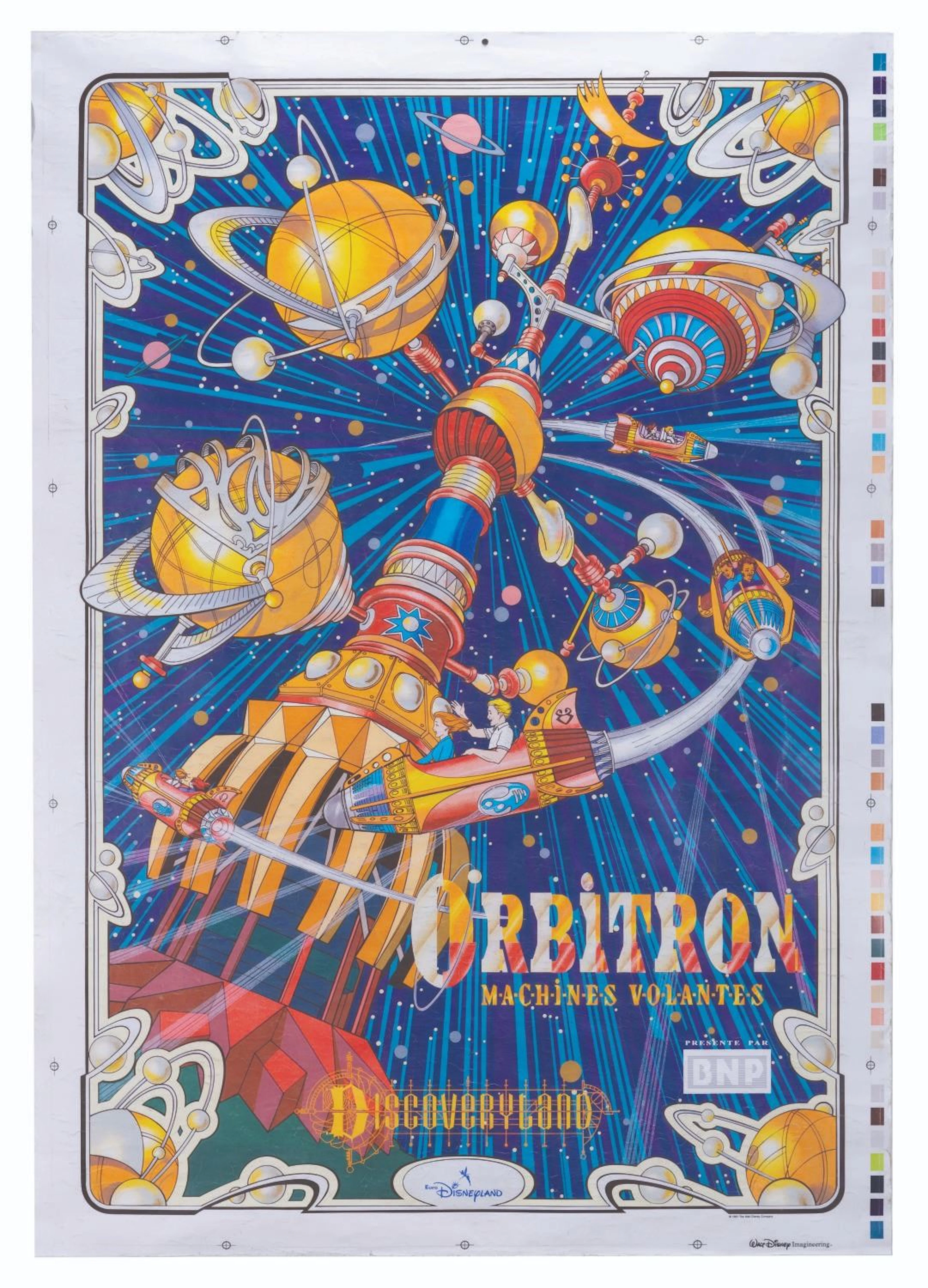 A Euro Disney Orbitron Attraction Poster.