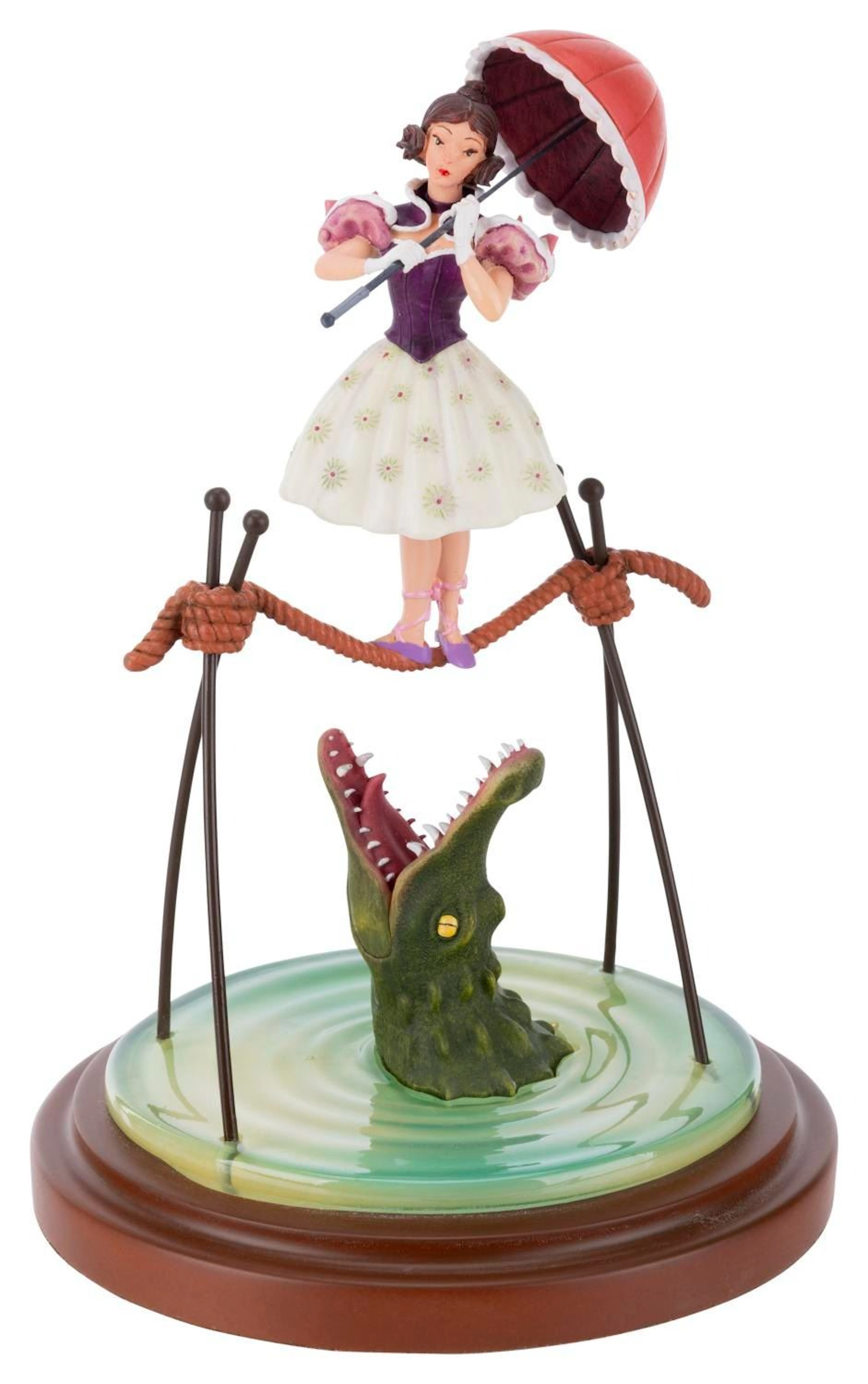 A Haunted Mansion Stretch Portrait Tightrope Figurine.