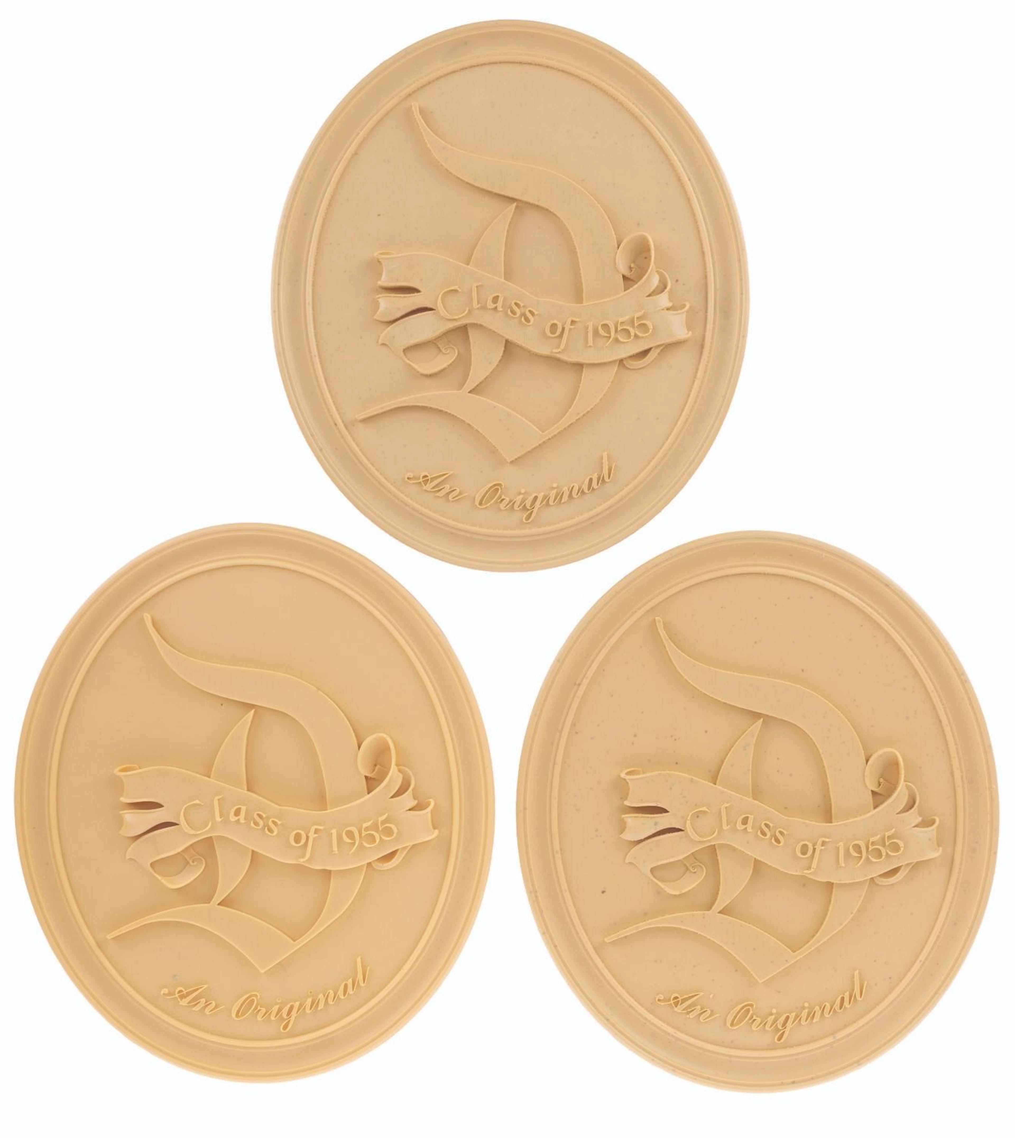 A Collection of Disneyland "Class of 1955" Plaque Production Samples.