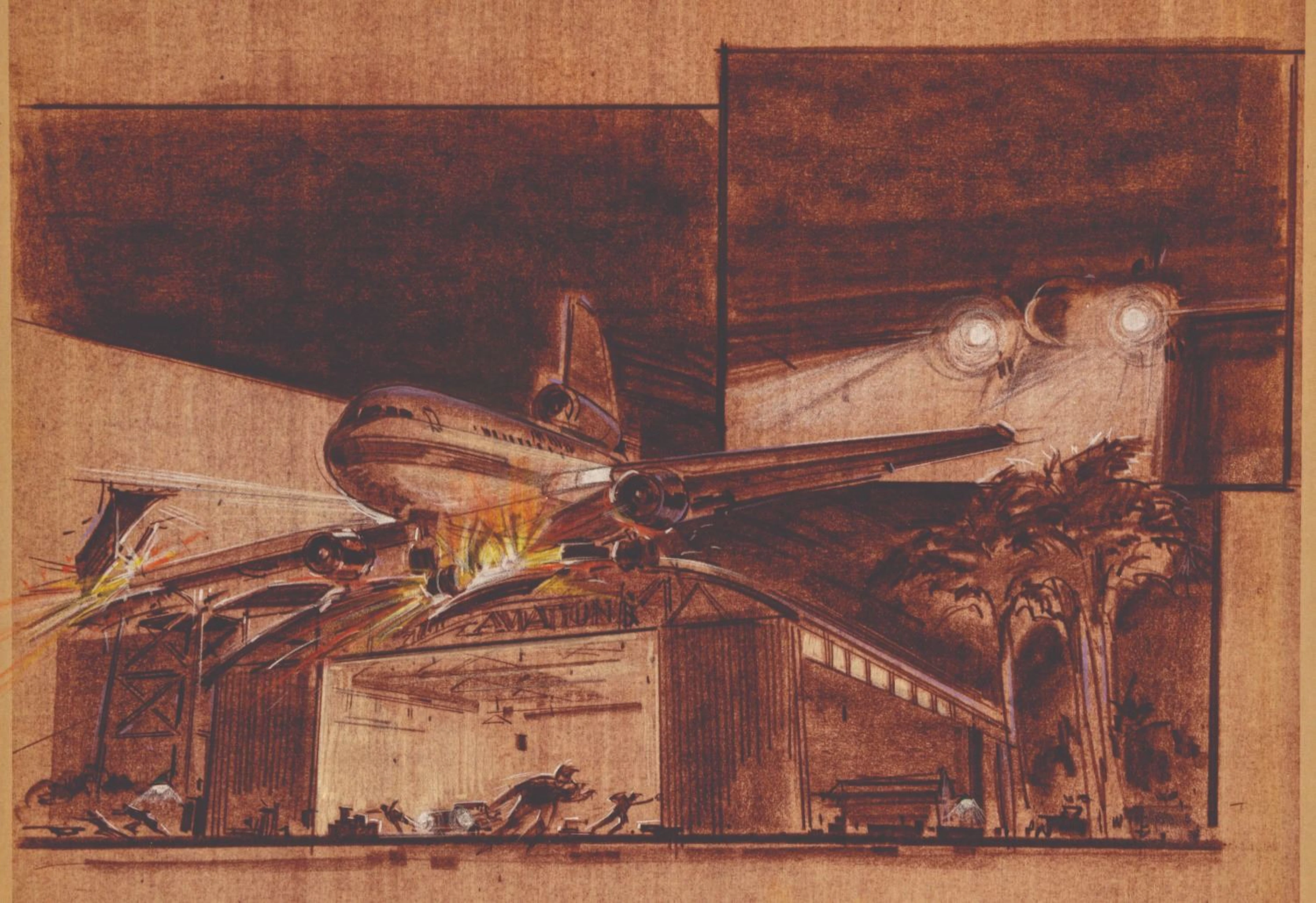 A Universal Studios “Miami Vice” Stunt Show Storyboard.