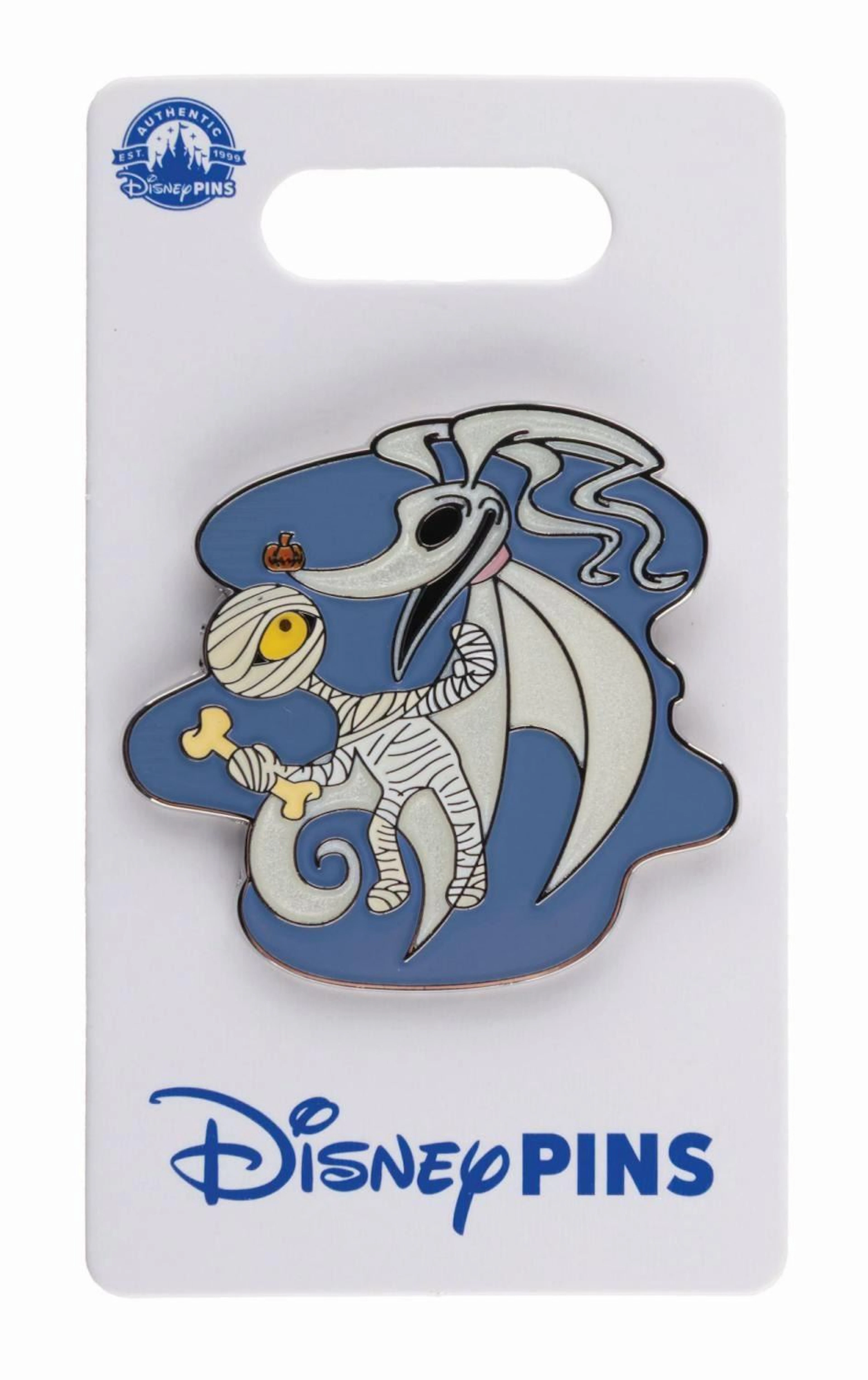 A "Nightmare Before Christmas" Zero and Mummy pin.