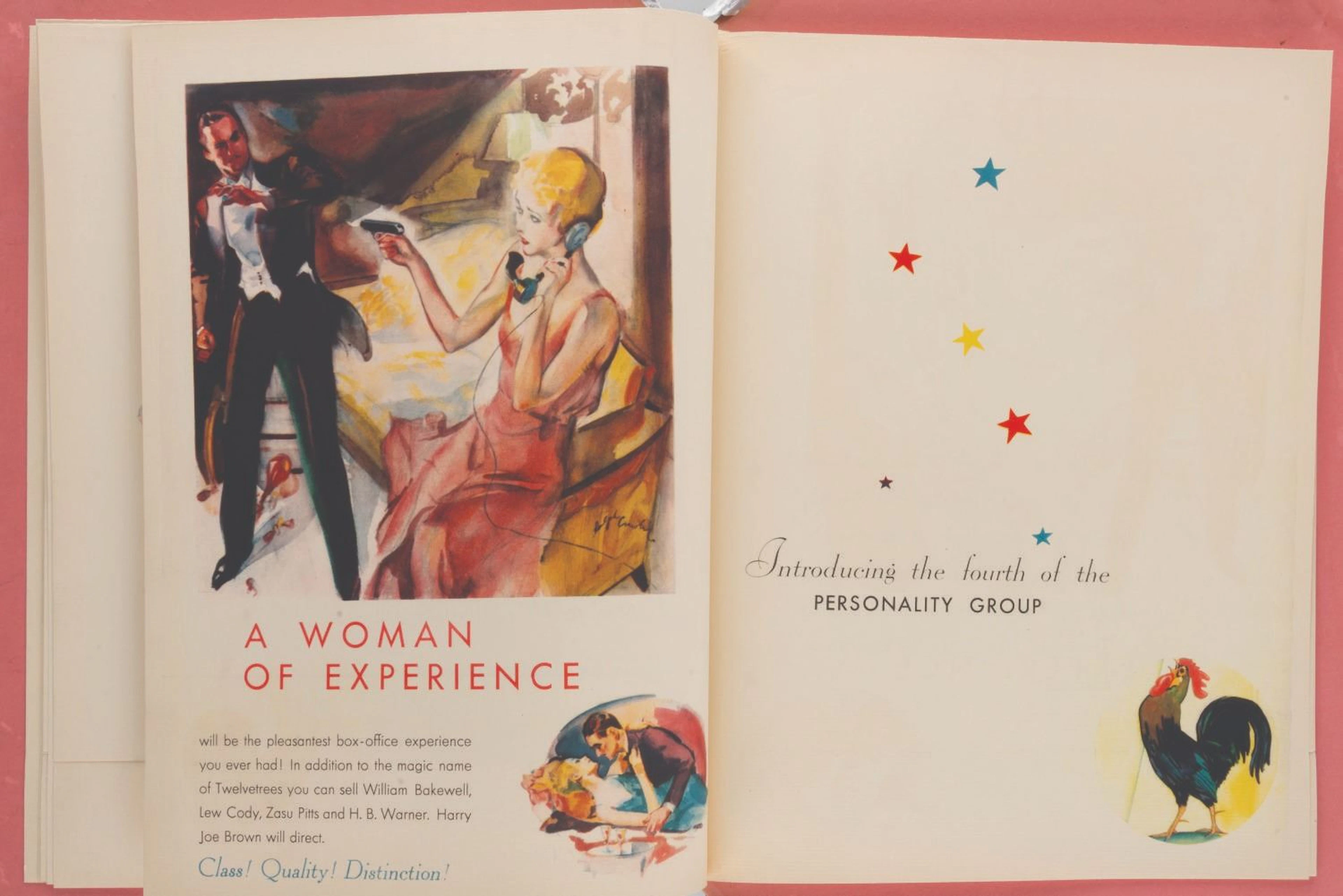 A 1931 RKO Pathé 1st Year Personality Group Book.