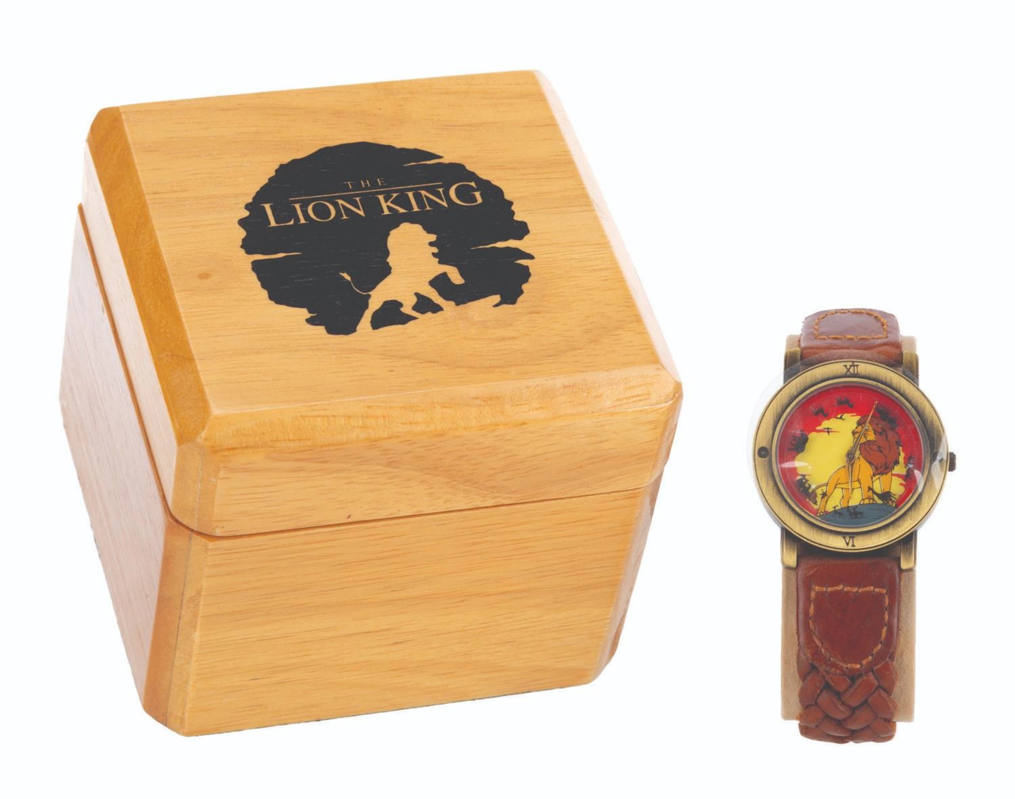 A"The Lion King" Watch in Wooden Box.
