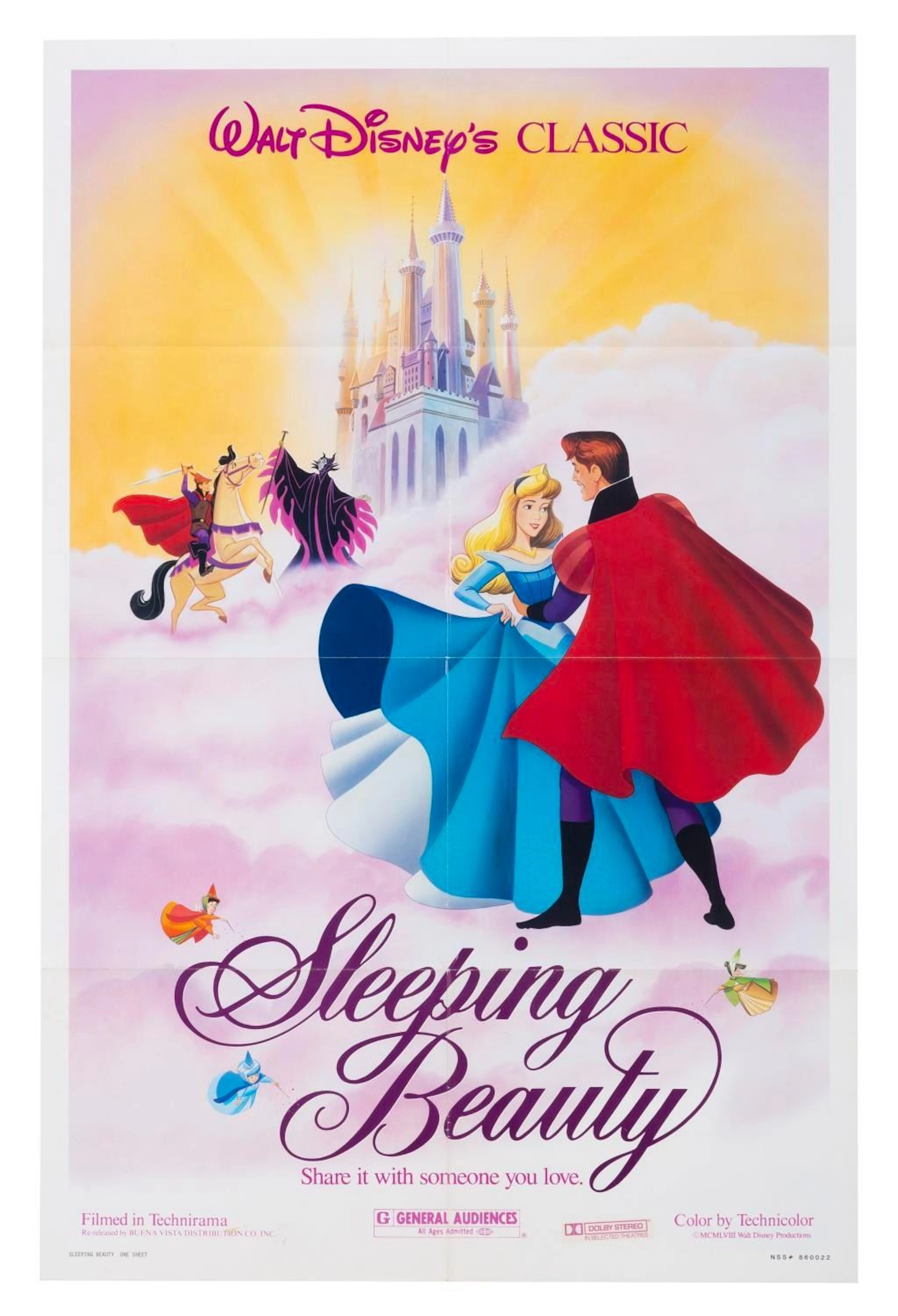 A "Sleeping Beauty” Re-Release One-Sheet.
