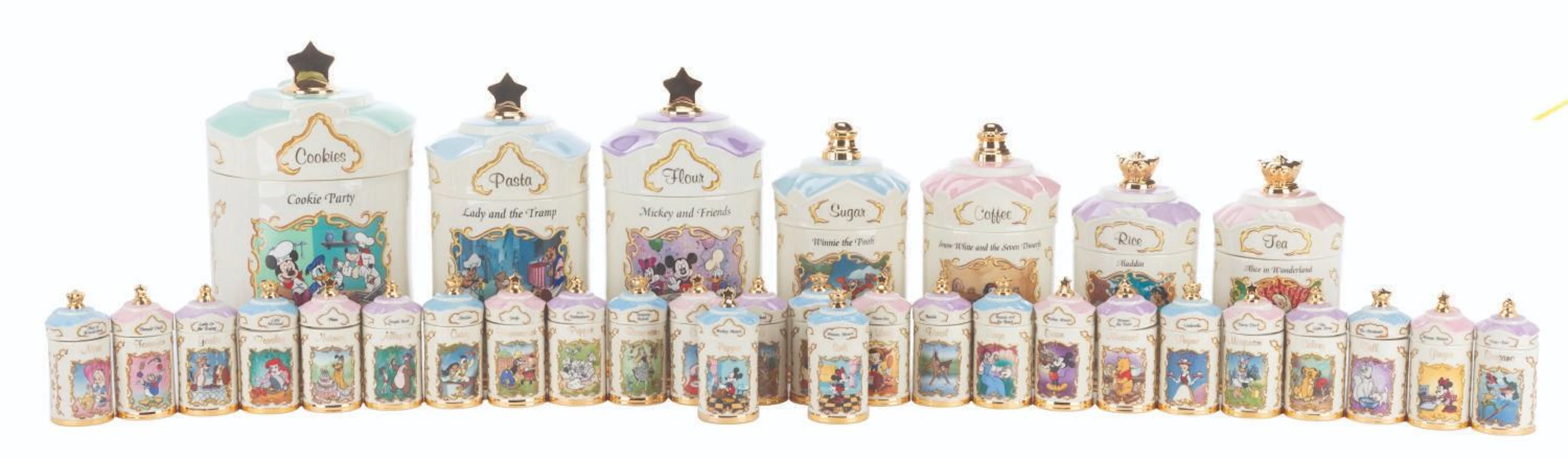 A Lenox Disney Animated Classics Canister Collection.