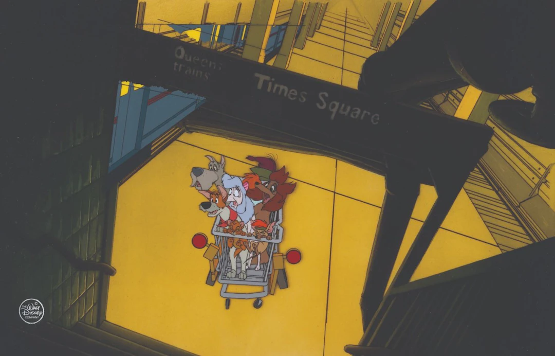 An “Oliver & Company” Production Cel.