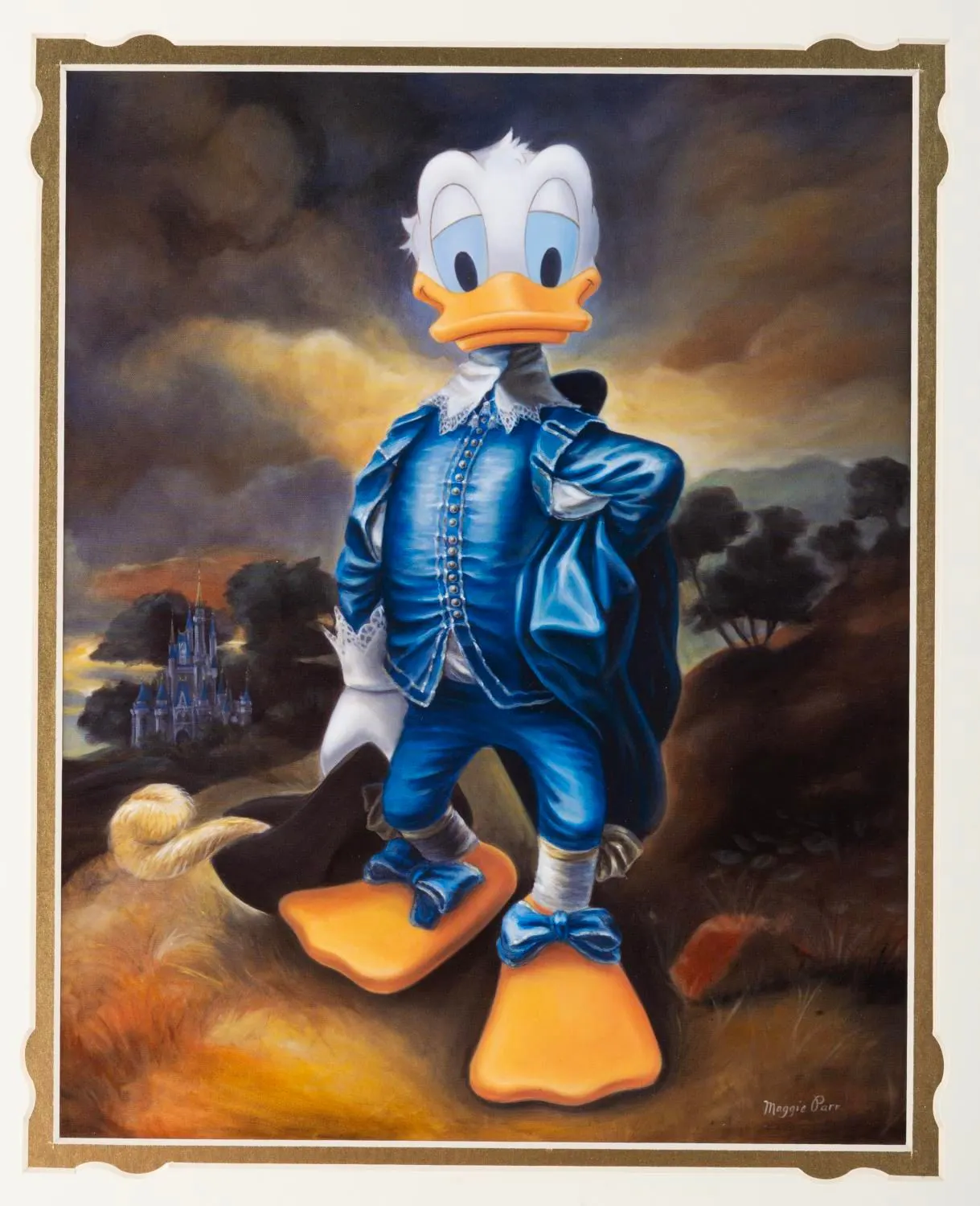 A "Blue Duck" Print by Maggie Parr.