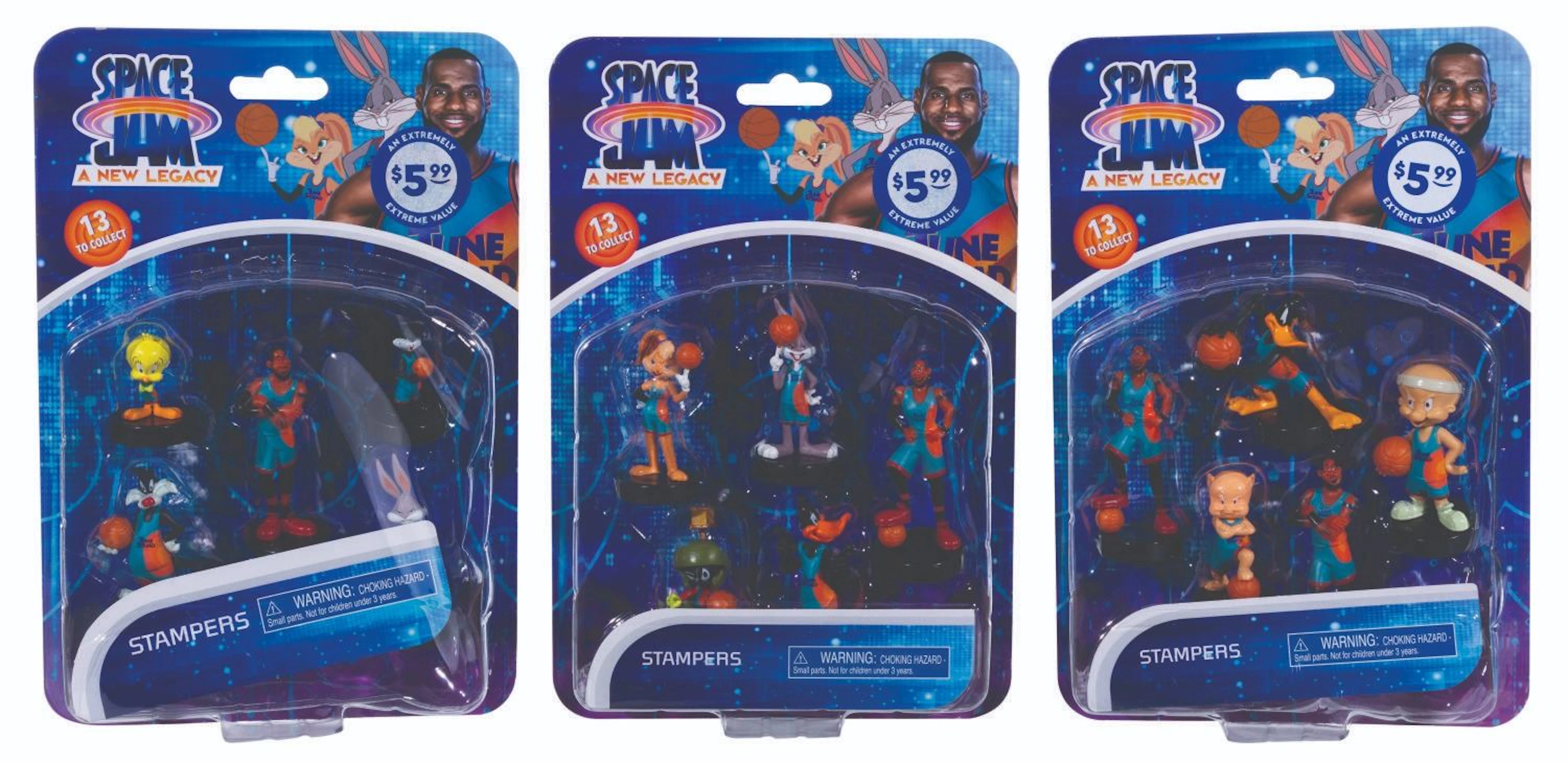 A Set of "Space Jam: A New Legacy" Stampers.