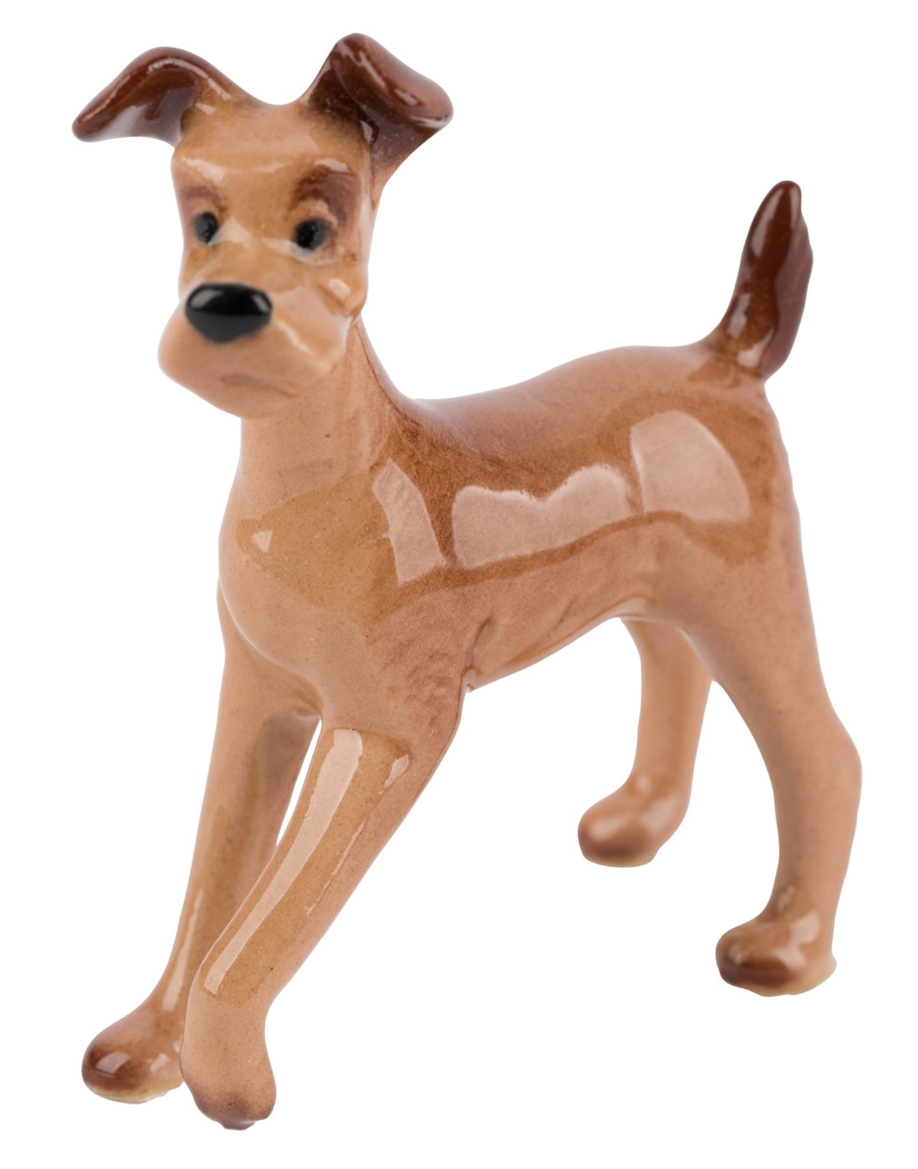 A "Lady and the Tramp" Miniature Ceramic Figurine by Hagen Renaker.