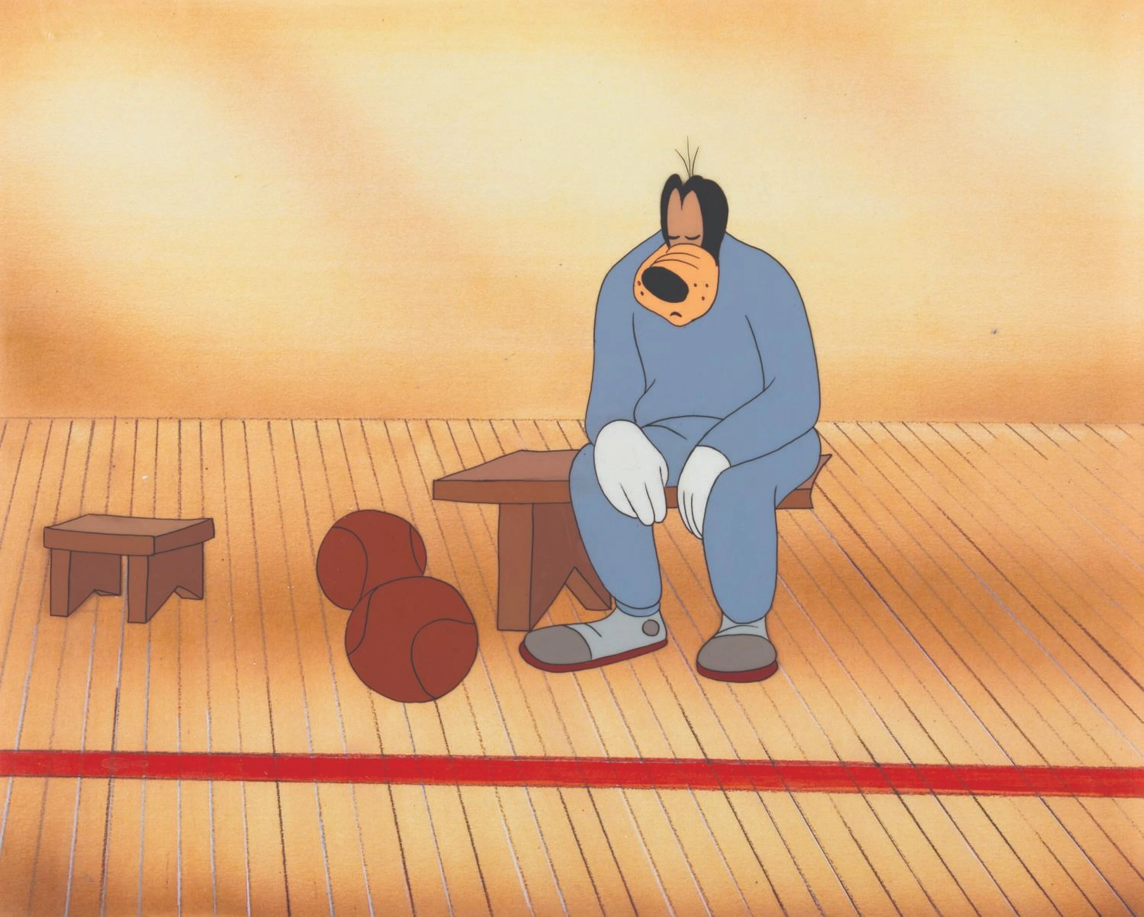 A “Double Dribble” Goofy Production Cel.