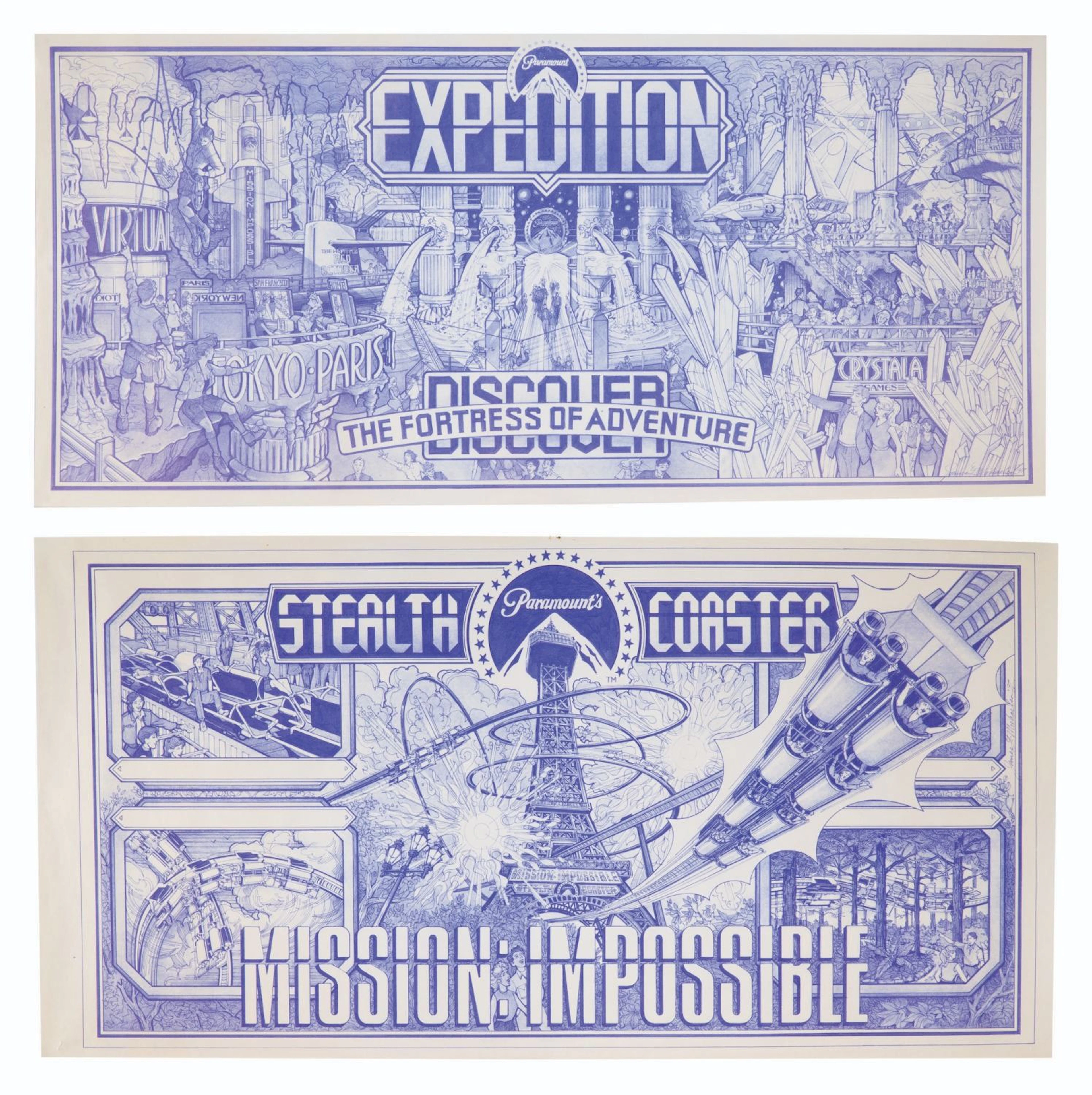 "Mission: Impossible" Paramount Parks Concept Prints.