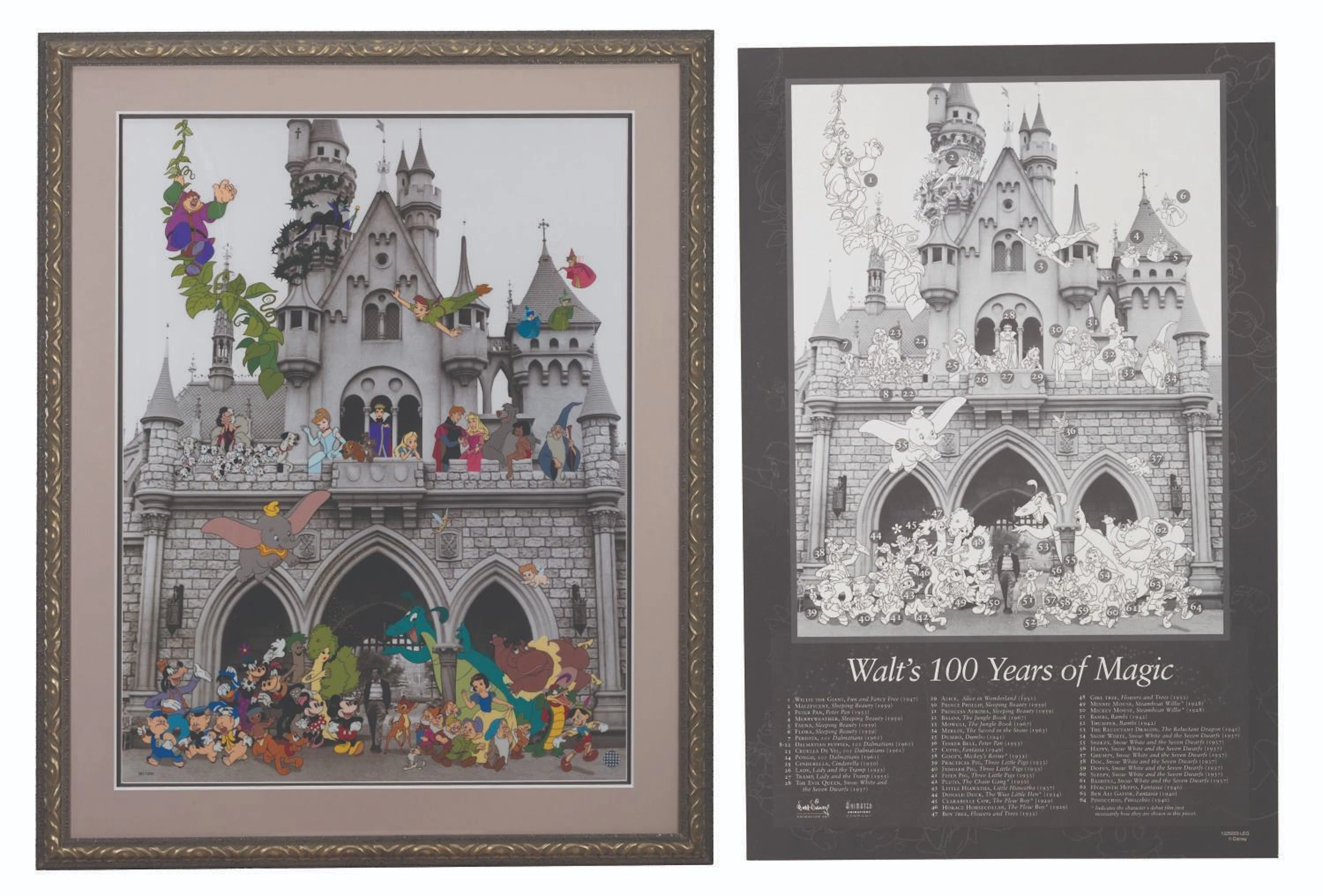 A Large “Walt's 100 Years Of Magic” Sericel.