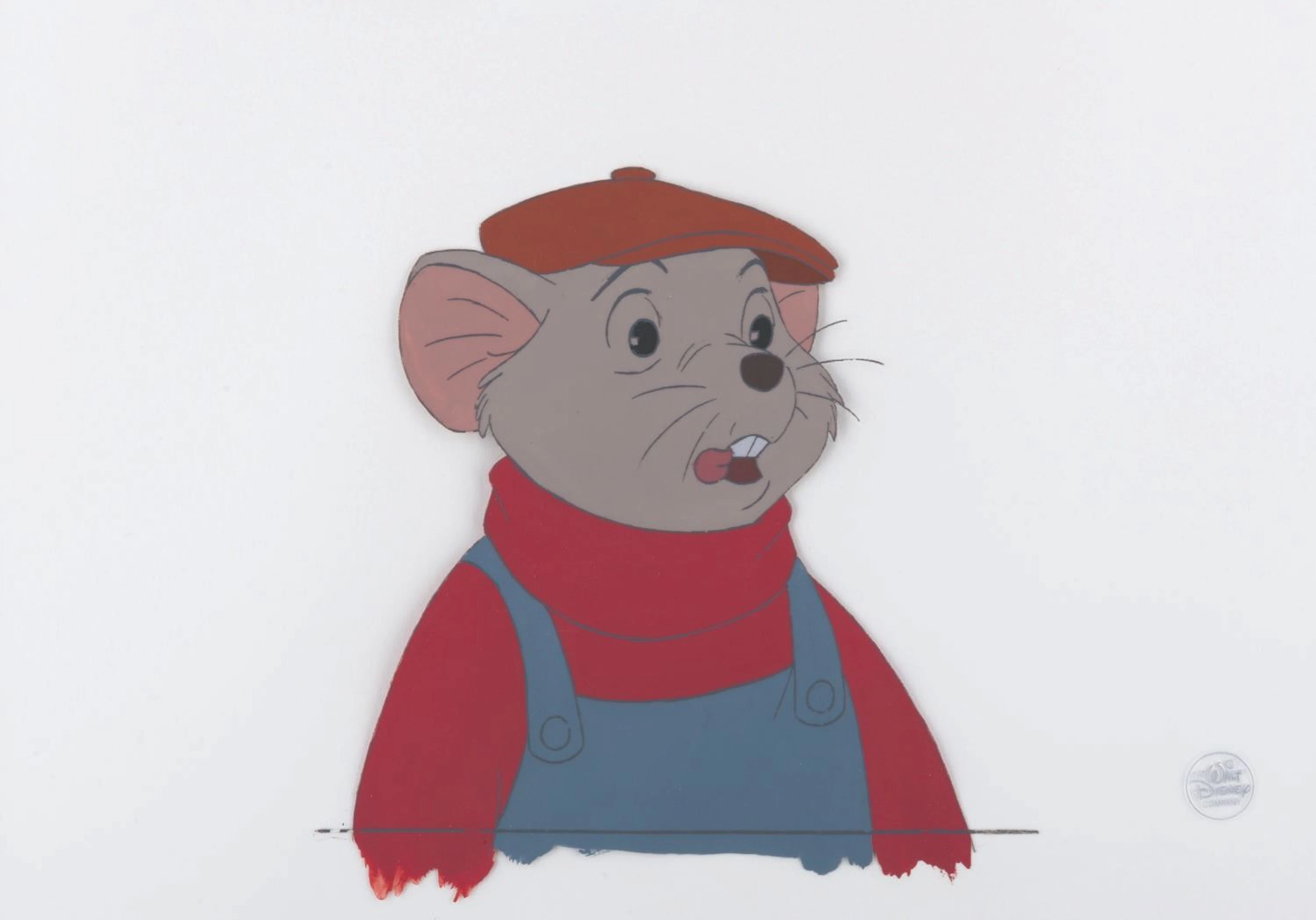 A "The Rescuers" Production Cel with Frank & Ollie Signatures.