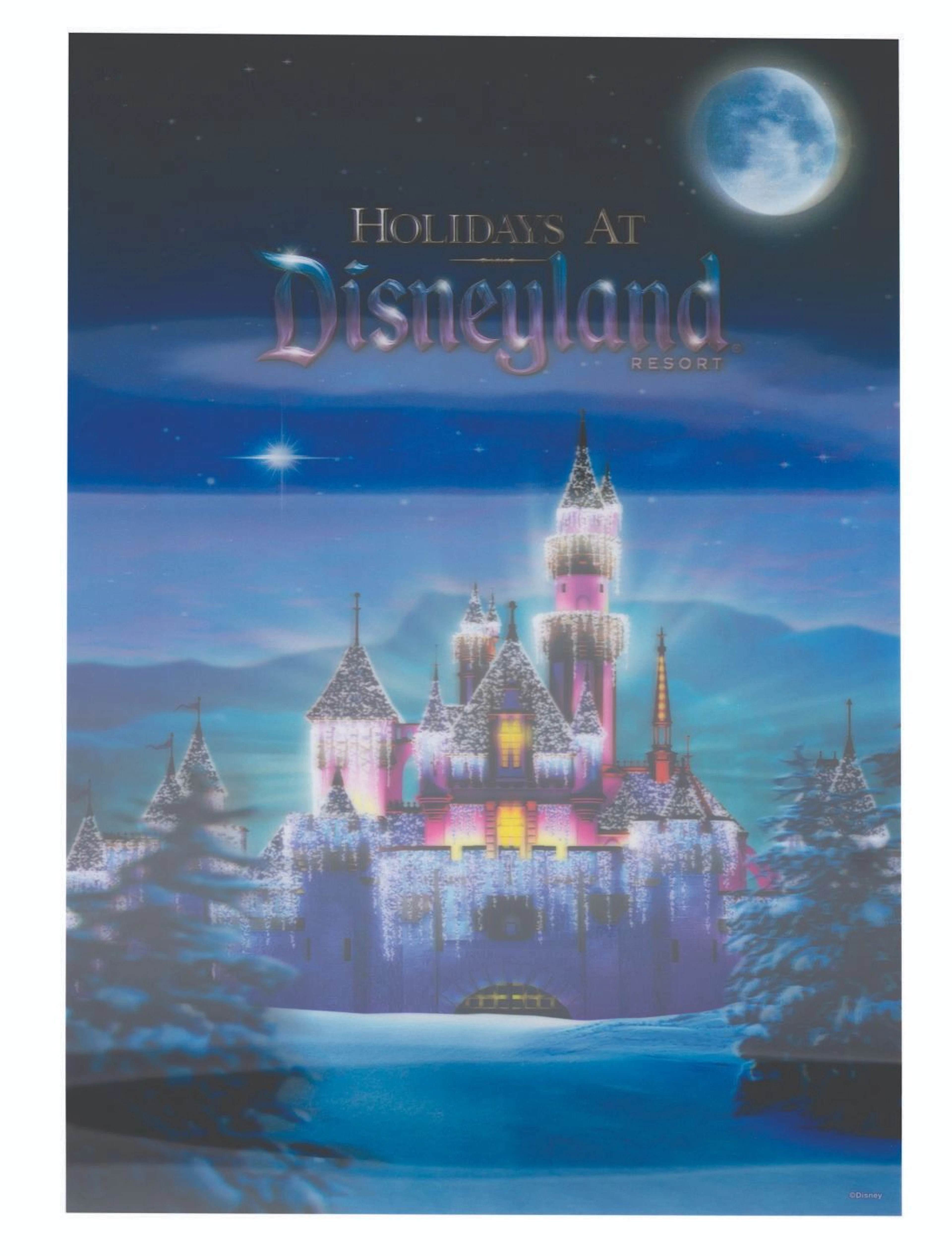 A Lenticular Disneyland Holiday Poster.