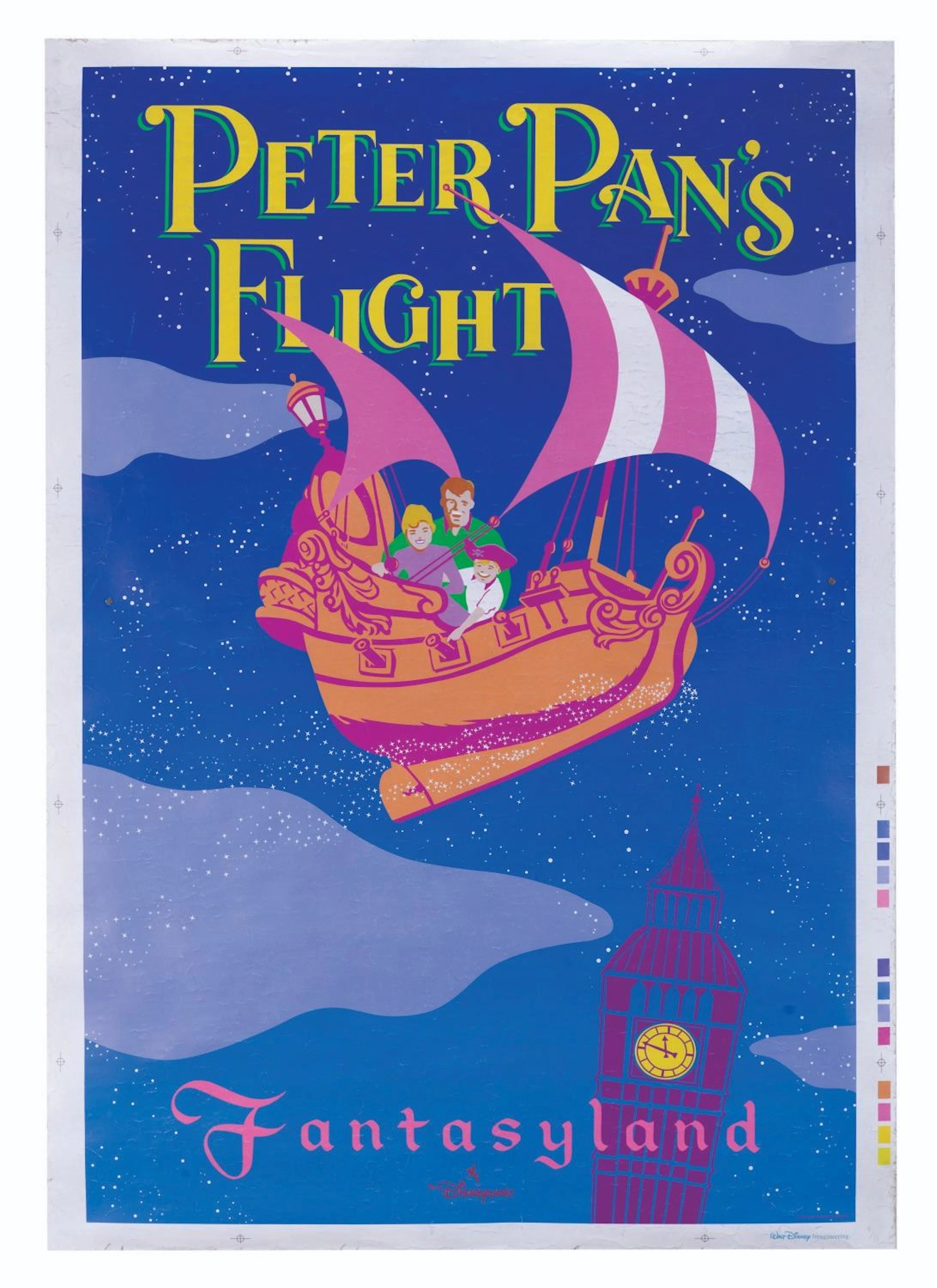 A Peter Pan's Flight Poster.