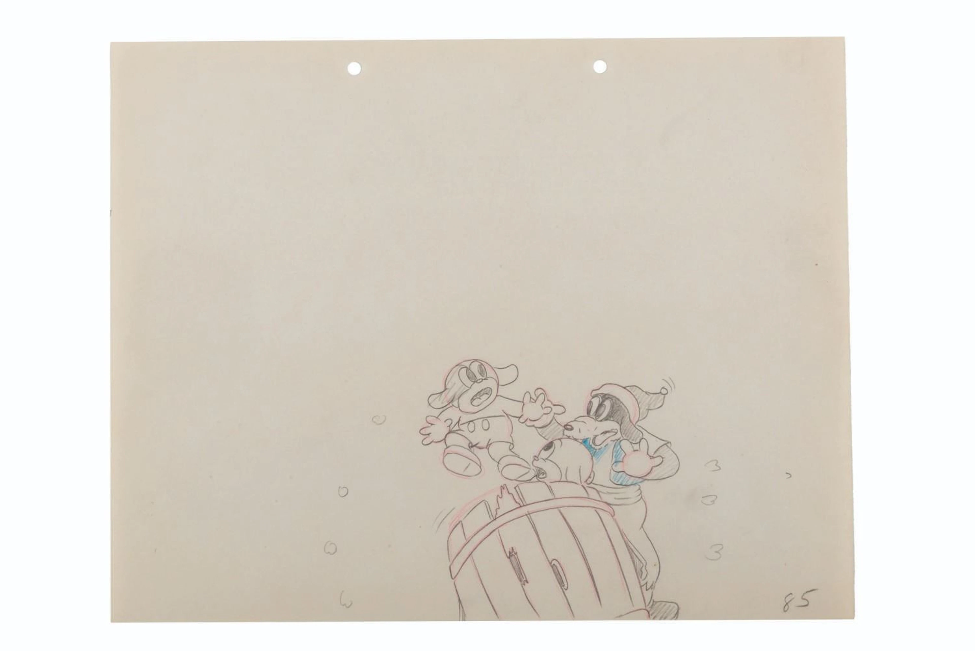 A “The Phantom Ship” Original Production Drawing.