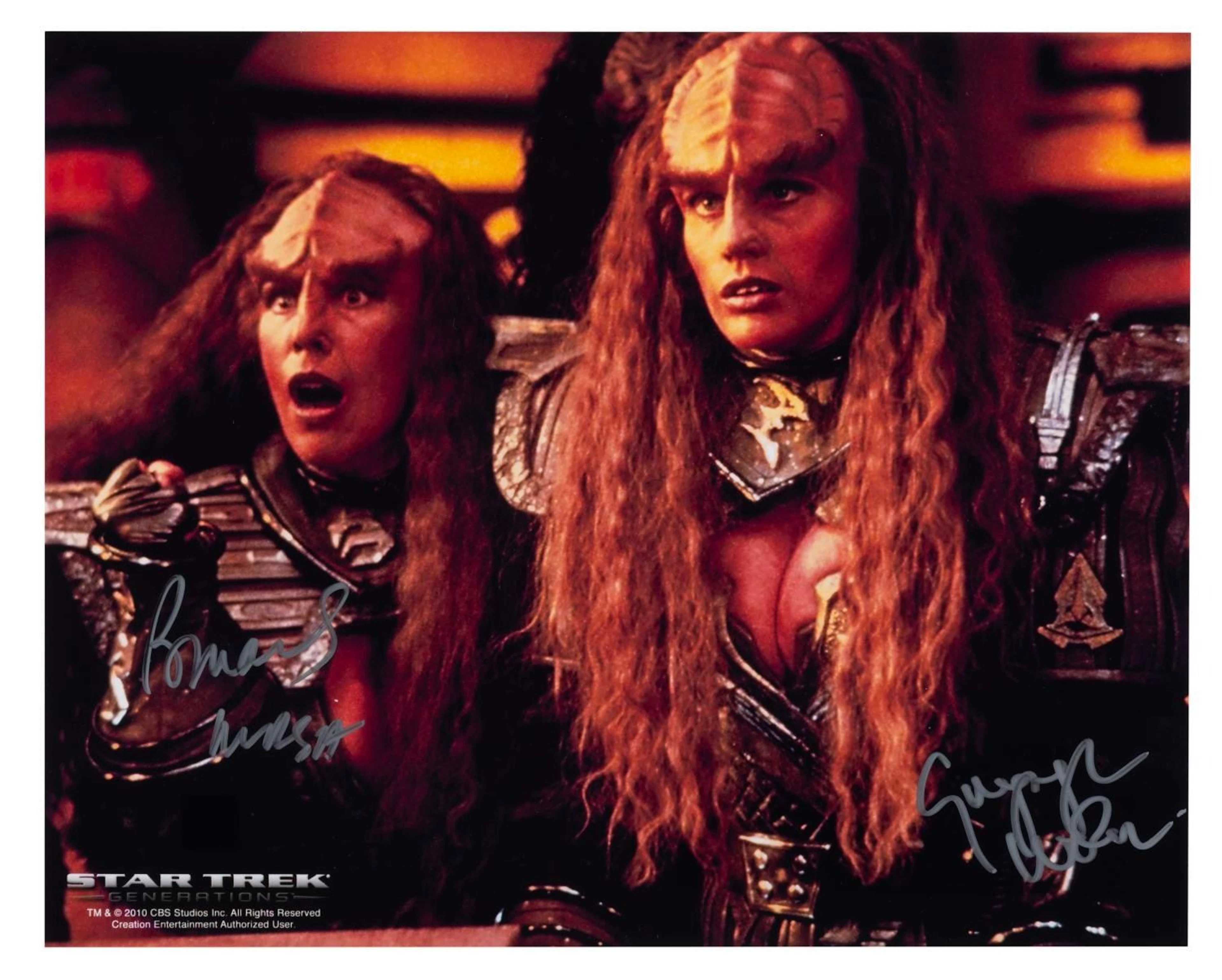 A "Star Trek: Generations" Signed Duras Sisters Photo.