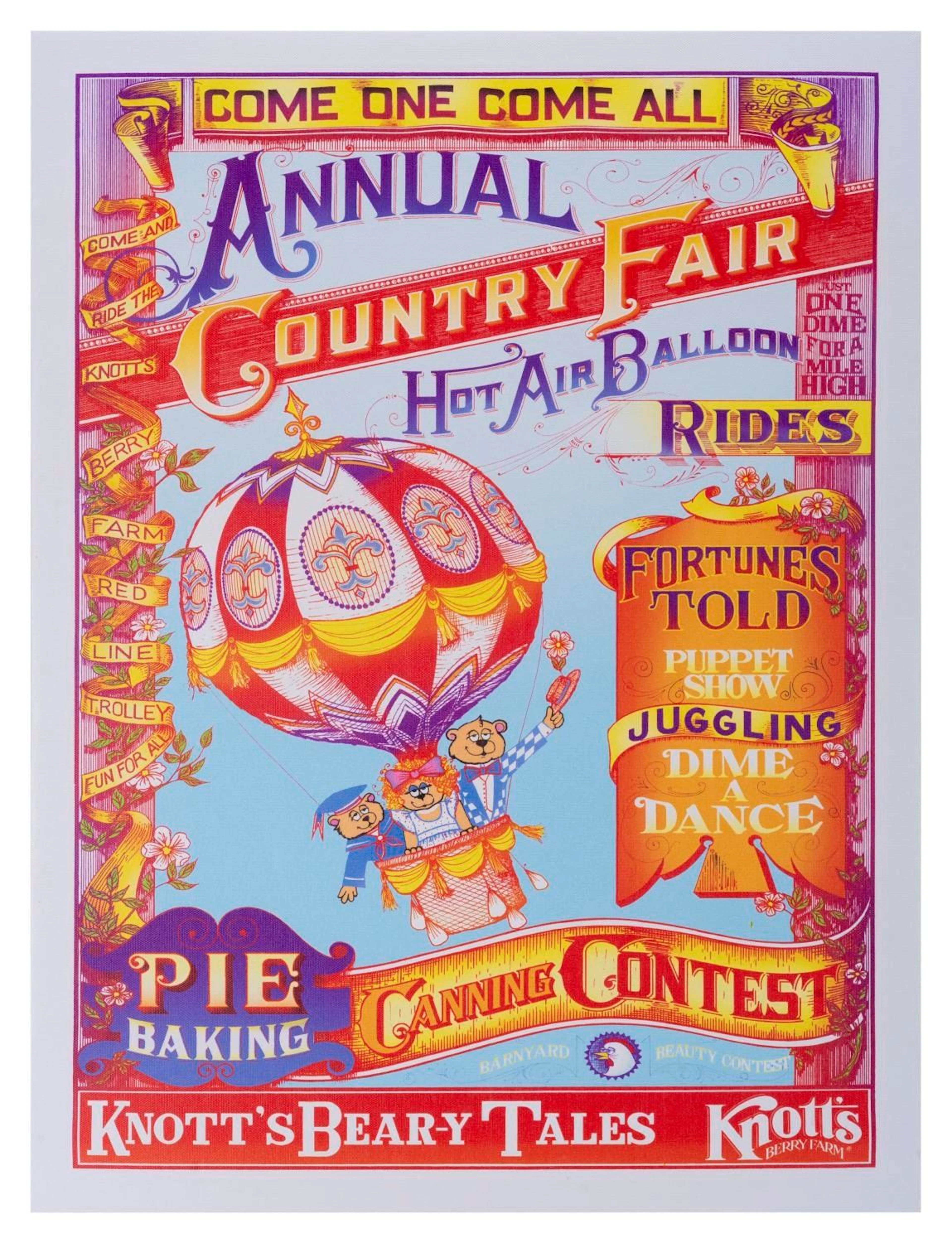 A Rare Knott's Bear-y Tales Canvas Print.
