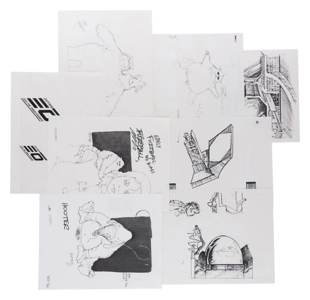 A Captain EO Photocopy Concept Art Collection.