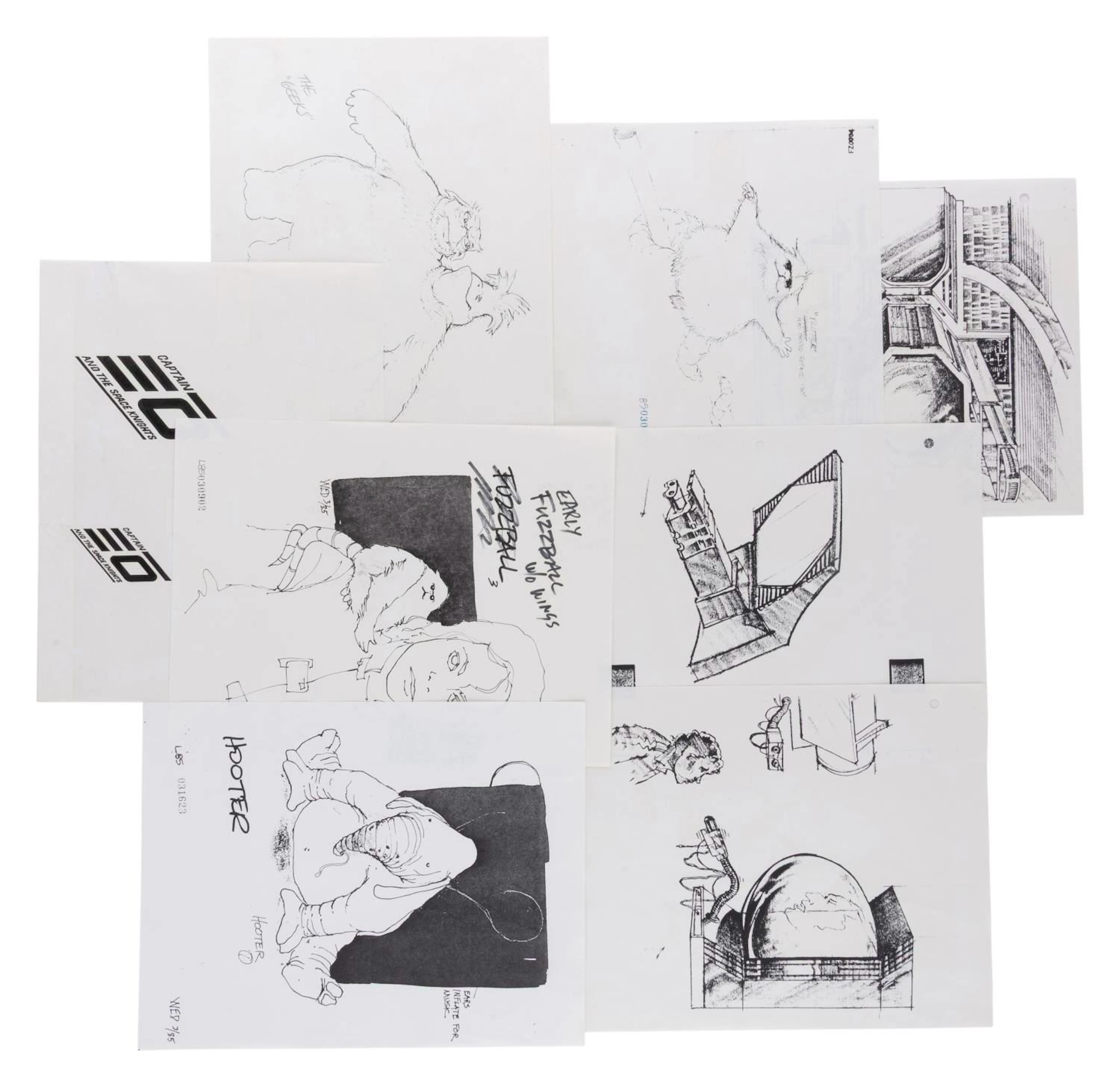 A Captain EO Photocopy Concept Art Collection.