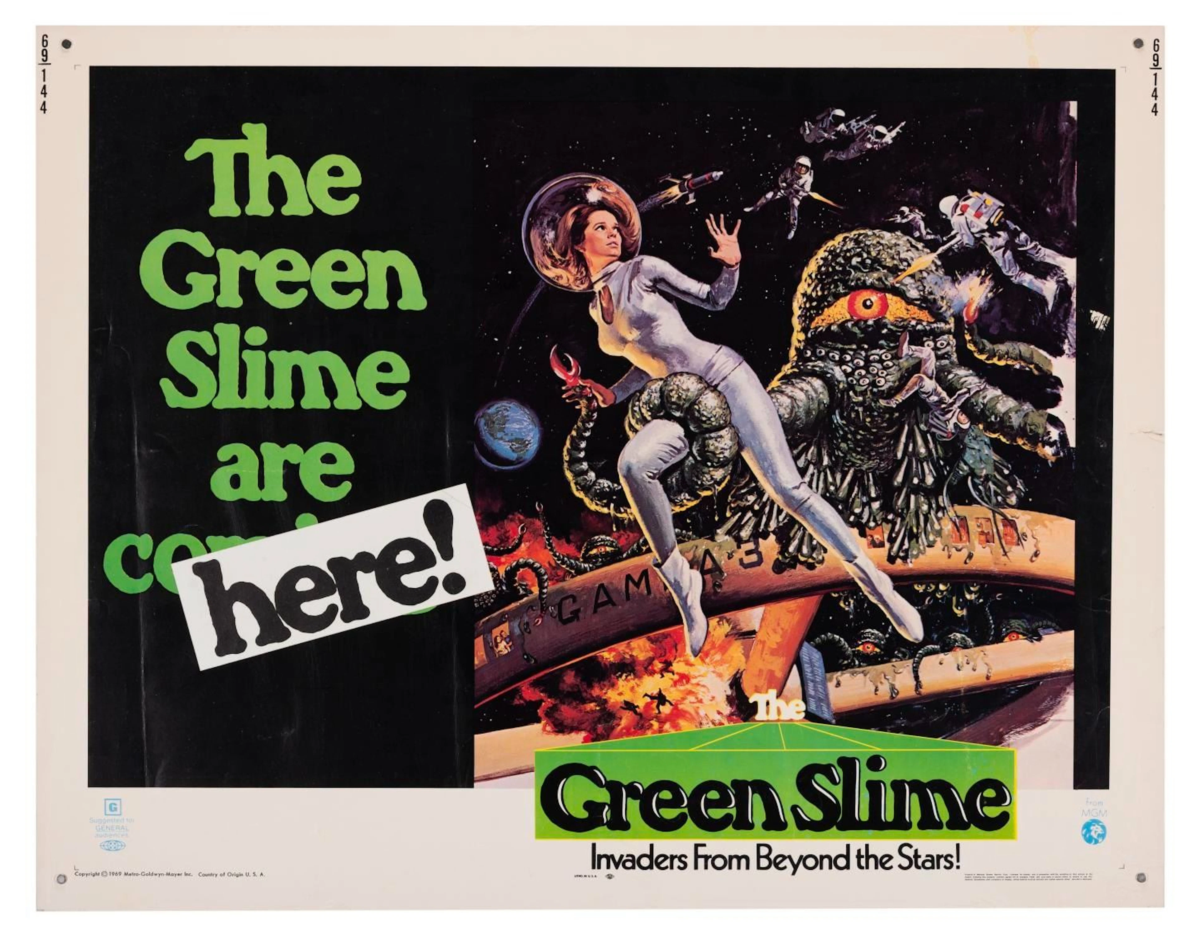A "The Green Slime" Half-Sheet.