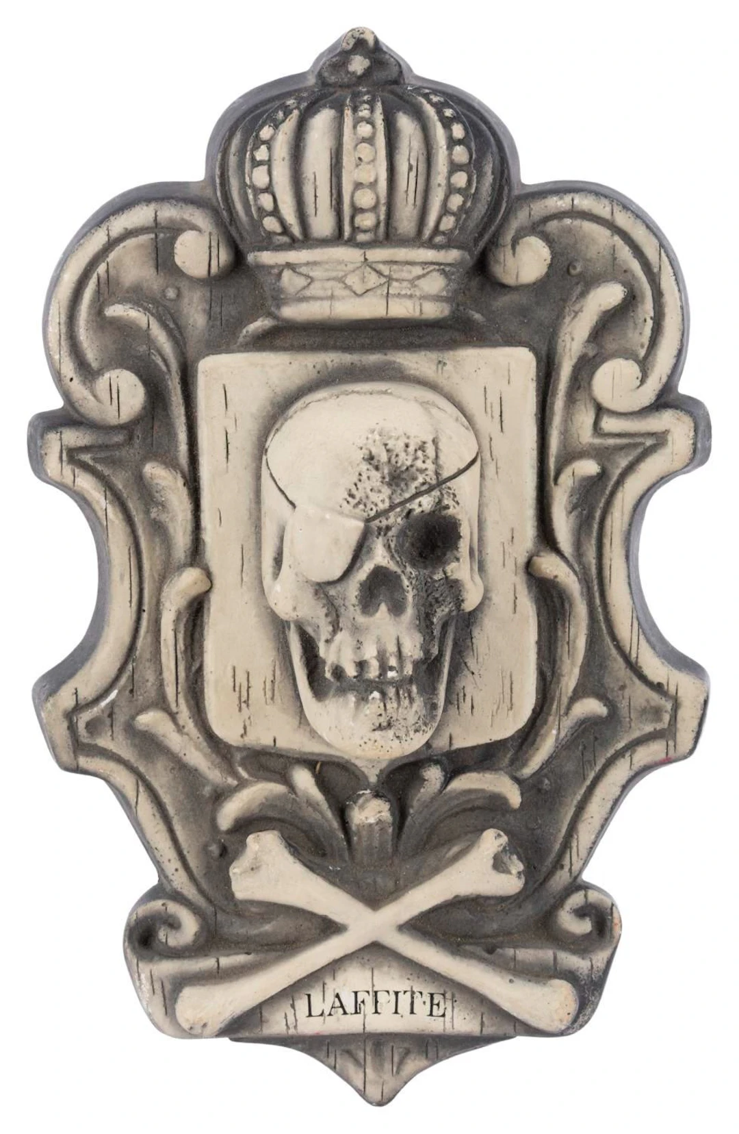 A Randotti Pirate Lafitte Skull Plaque.