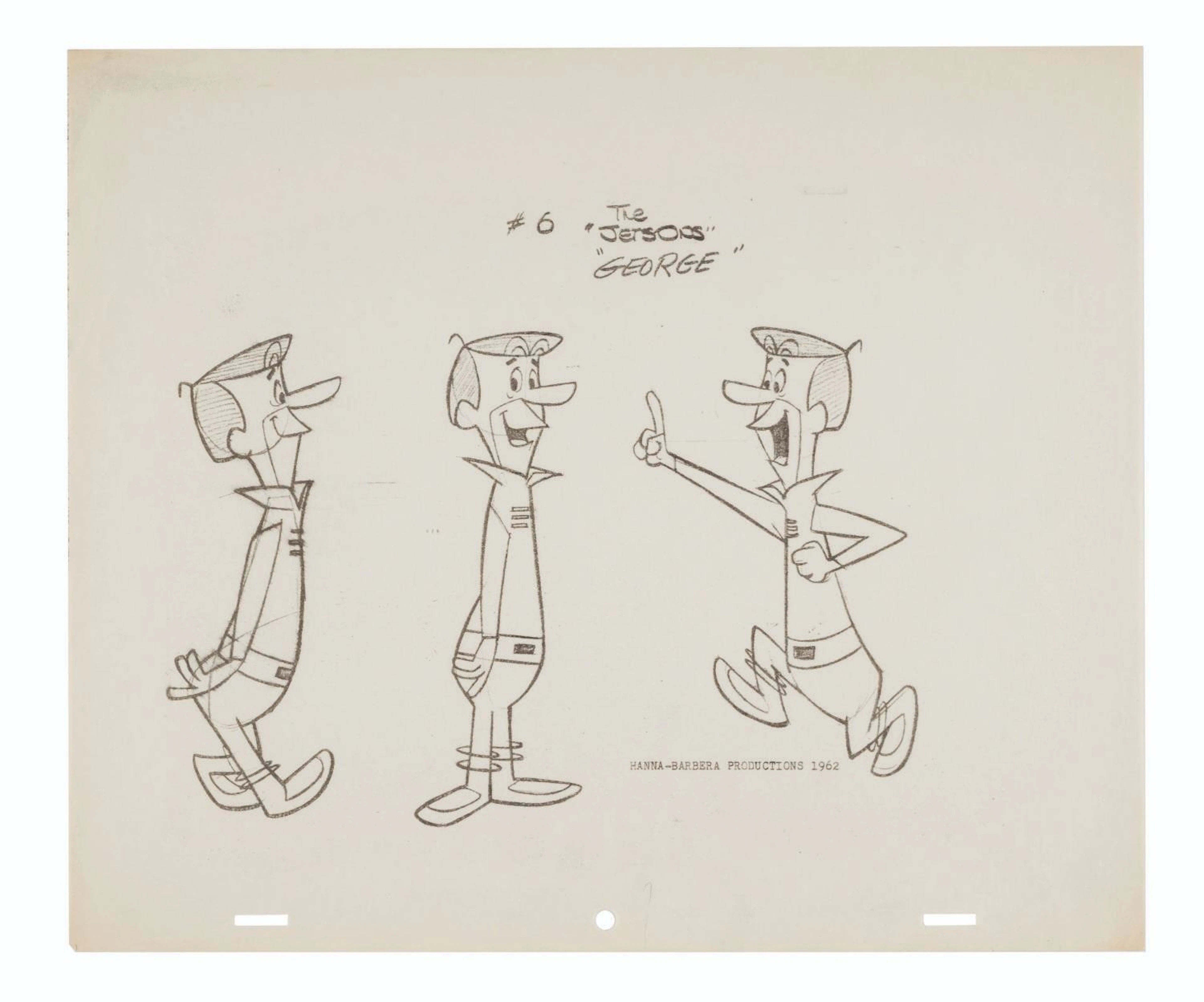 A"The Jetsons" George Model Sheet.