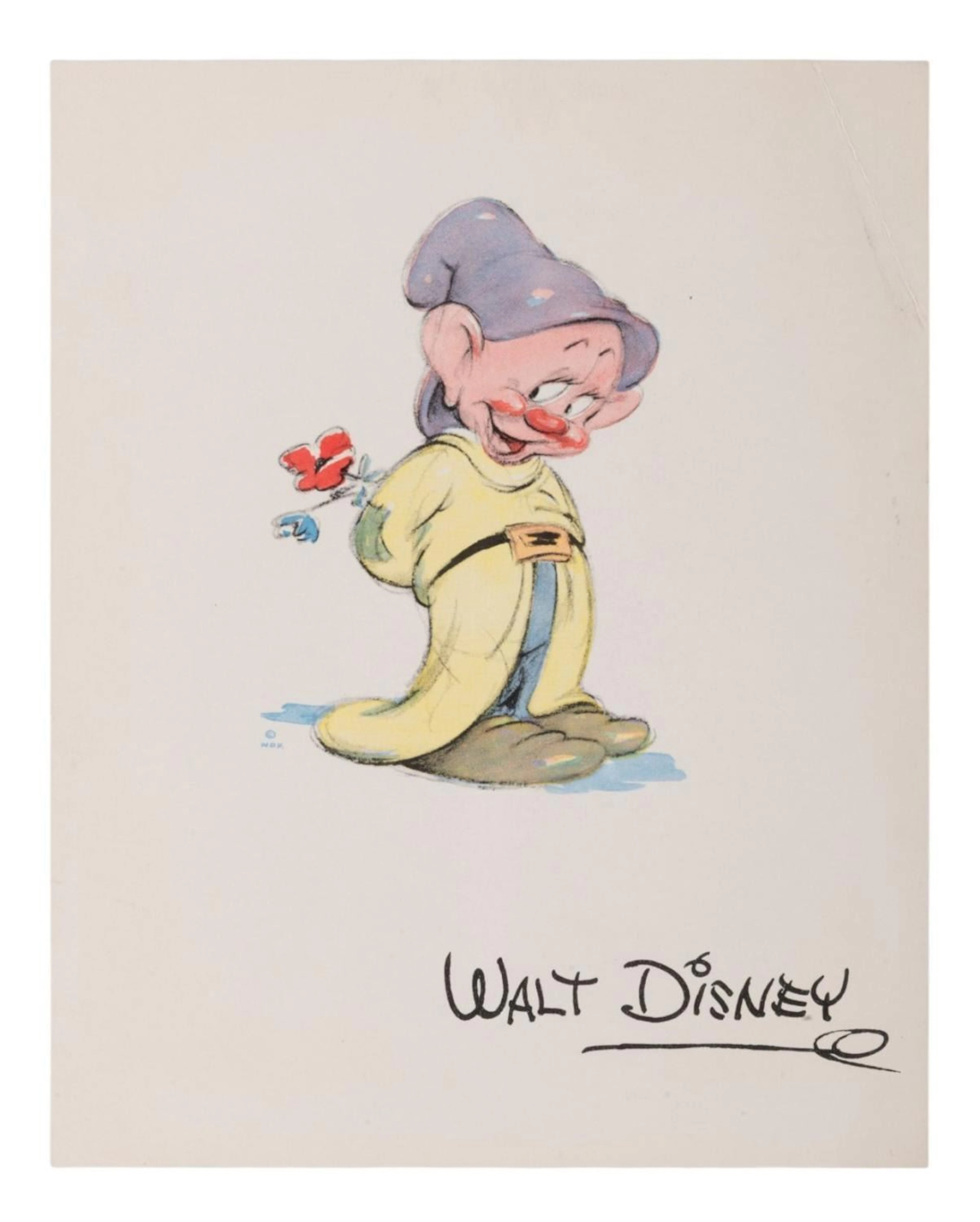 A Dopey Studio Fan Card.