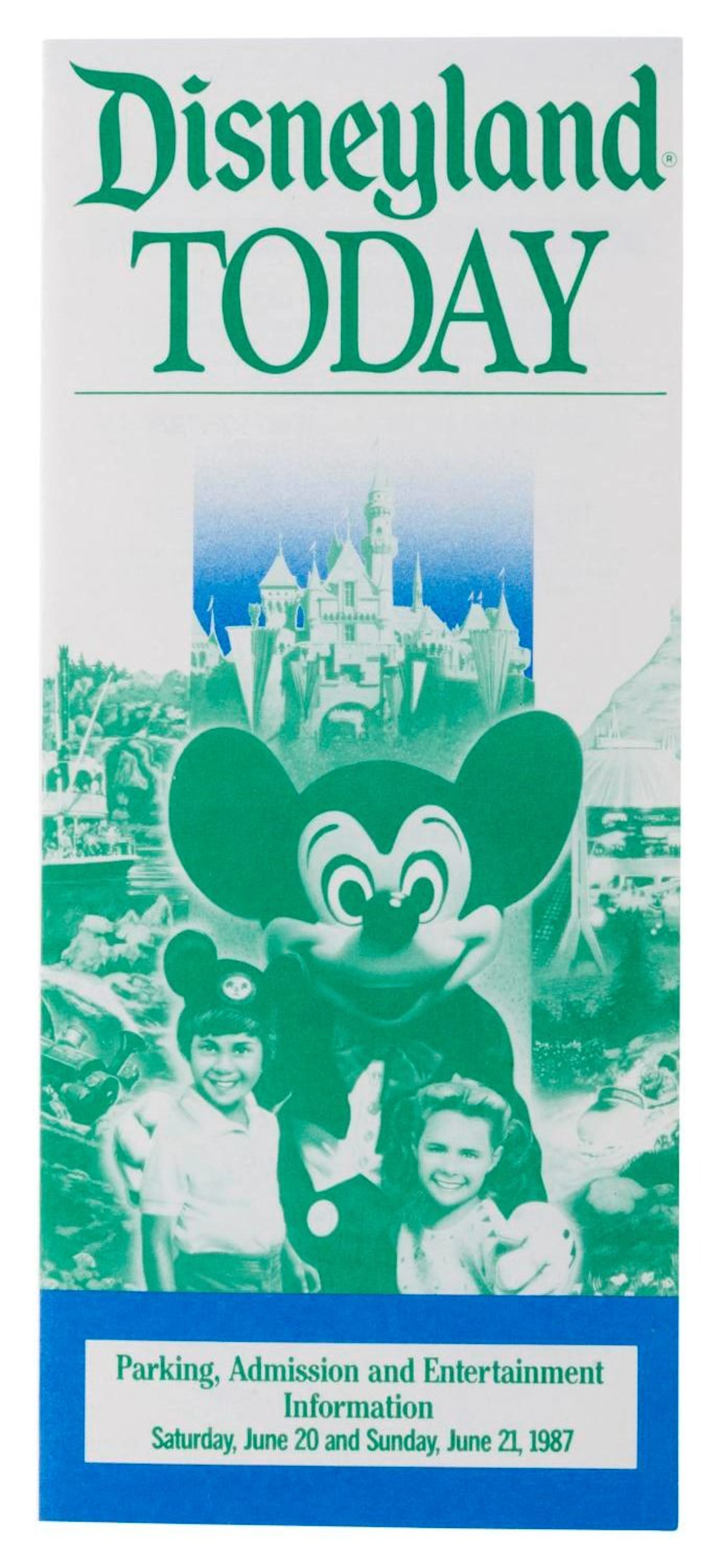 A June 1987 Disneyland Today Flyer