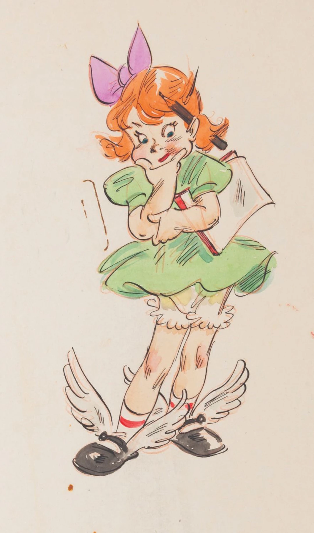 A Fred Moore Character Drawing.