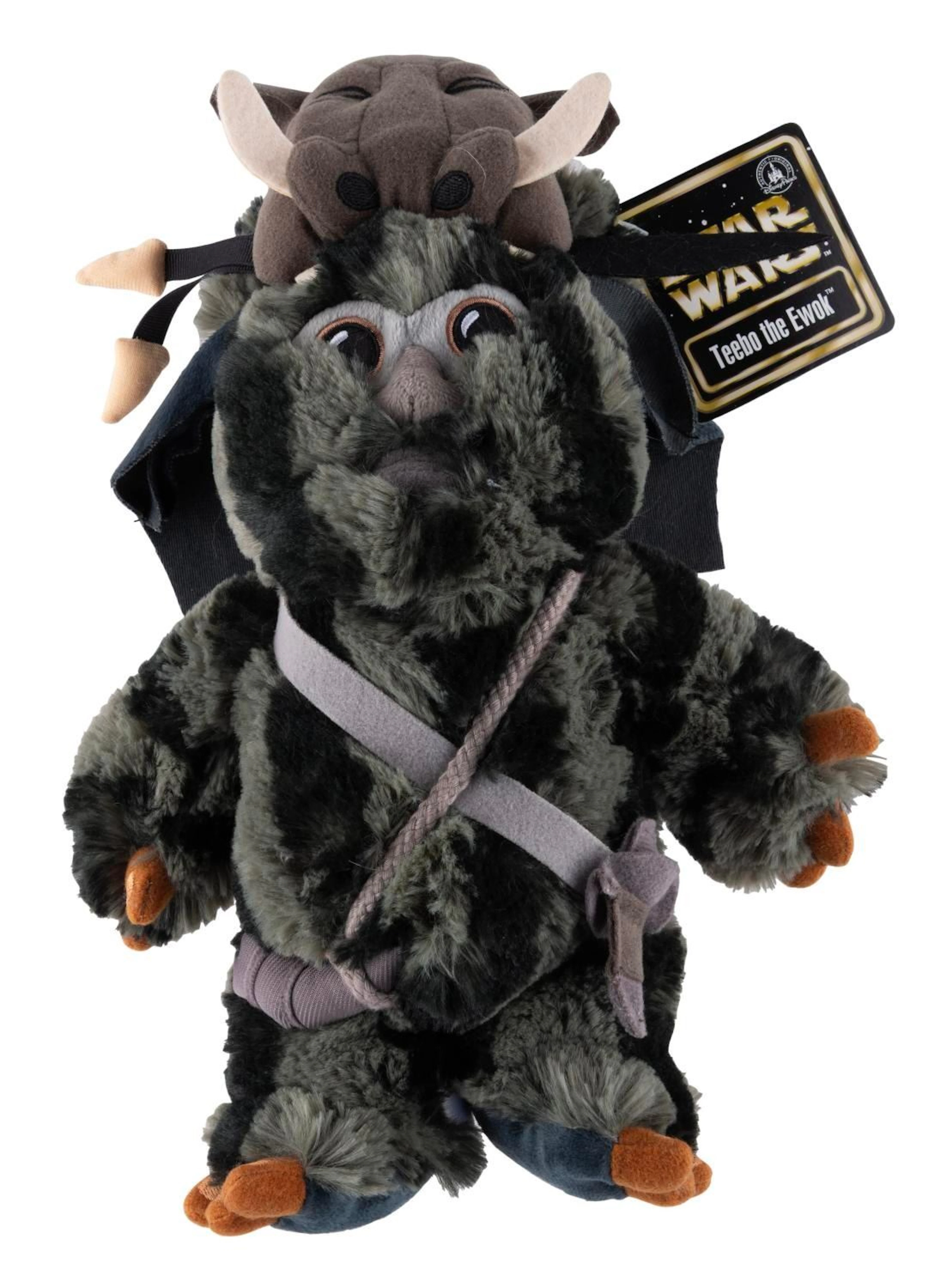 A Star Wars Teebo the Ewok Plush.