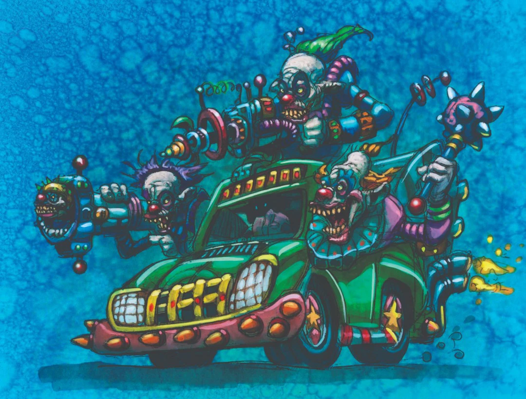 A Killer Klowns "Klown Kar" Print.