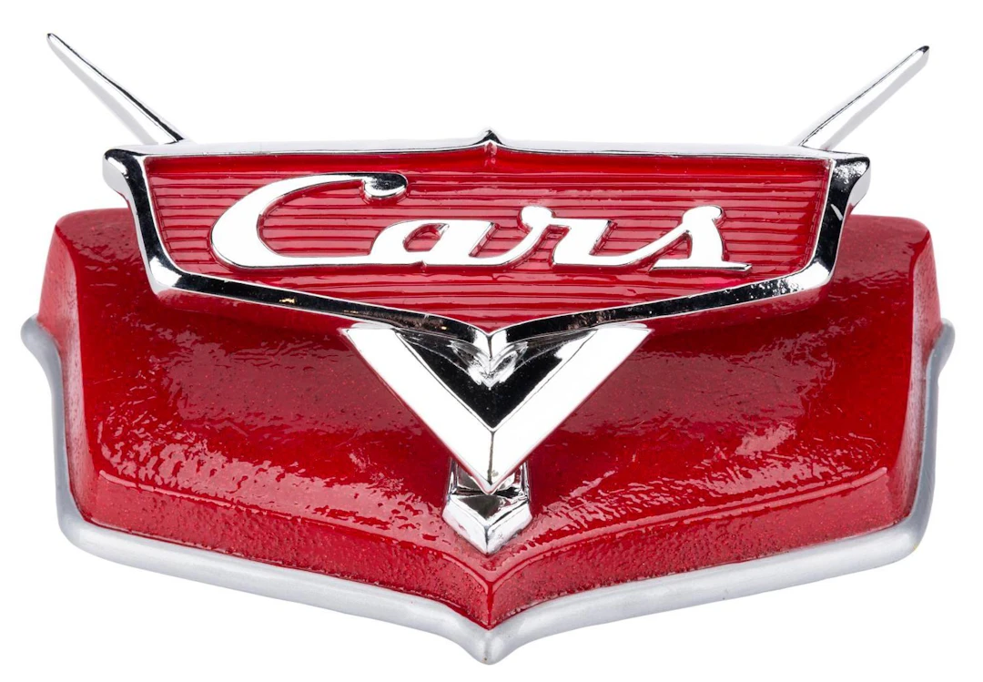 A "Cars" Hood Ornament Business Card Holder.