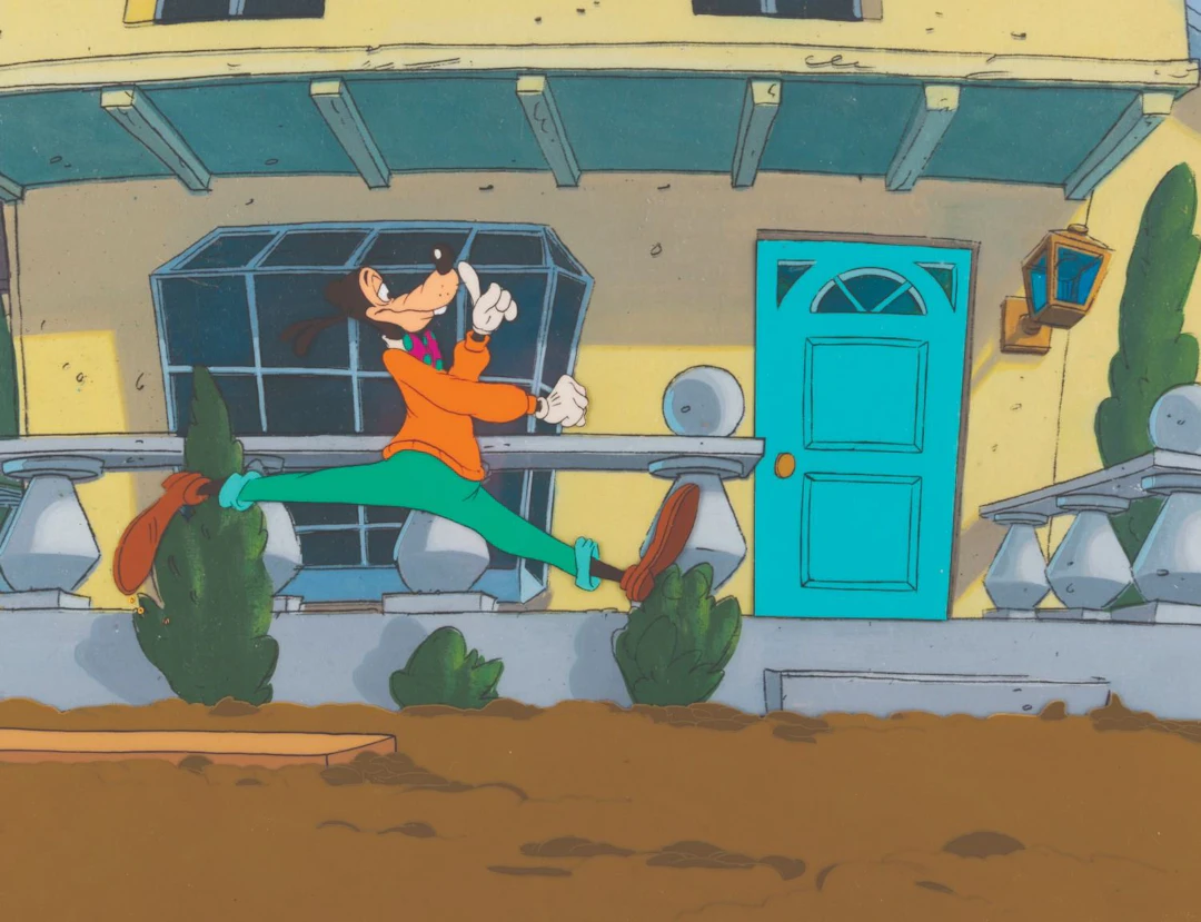 A “Goof Troop” Original Production Cel and Background.
