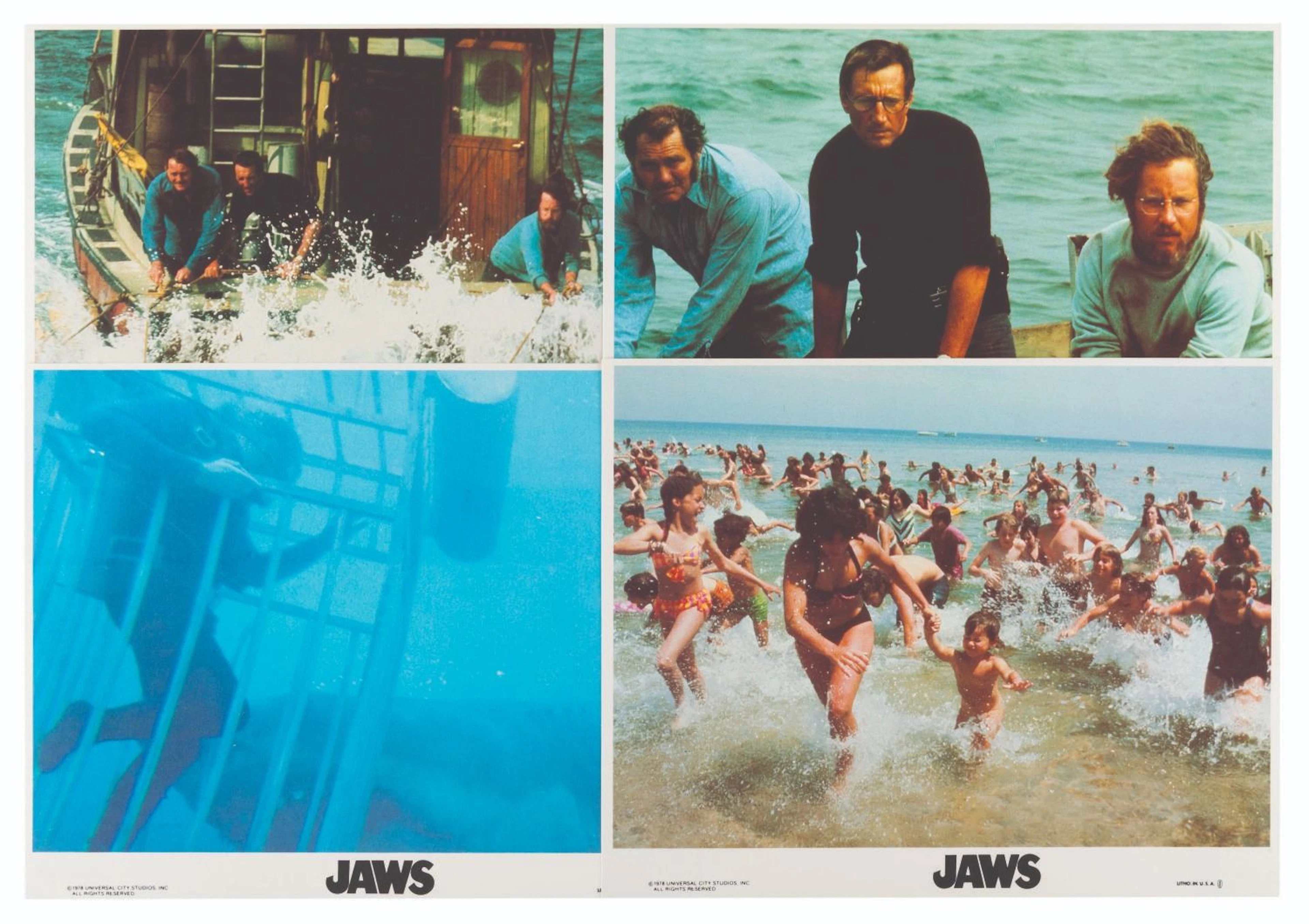 A Set of "JAWS" Lobby Cards.