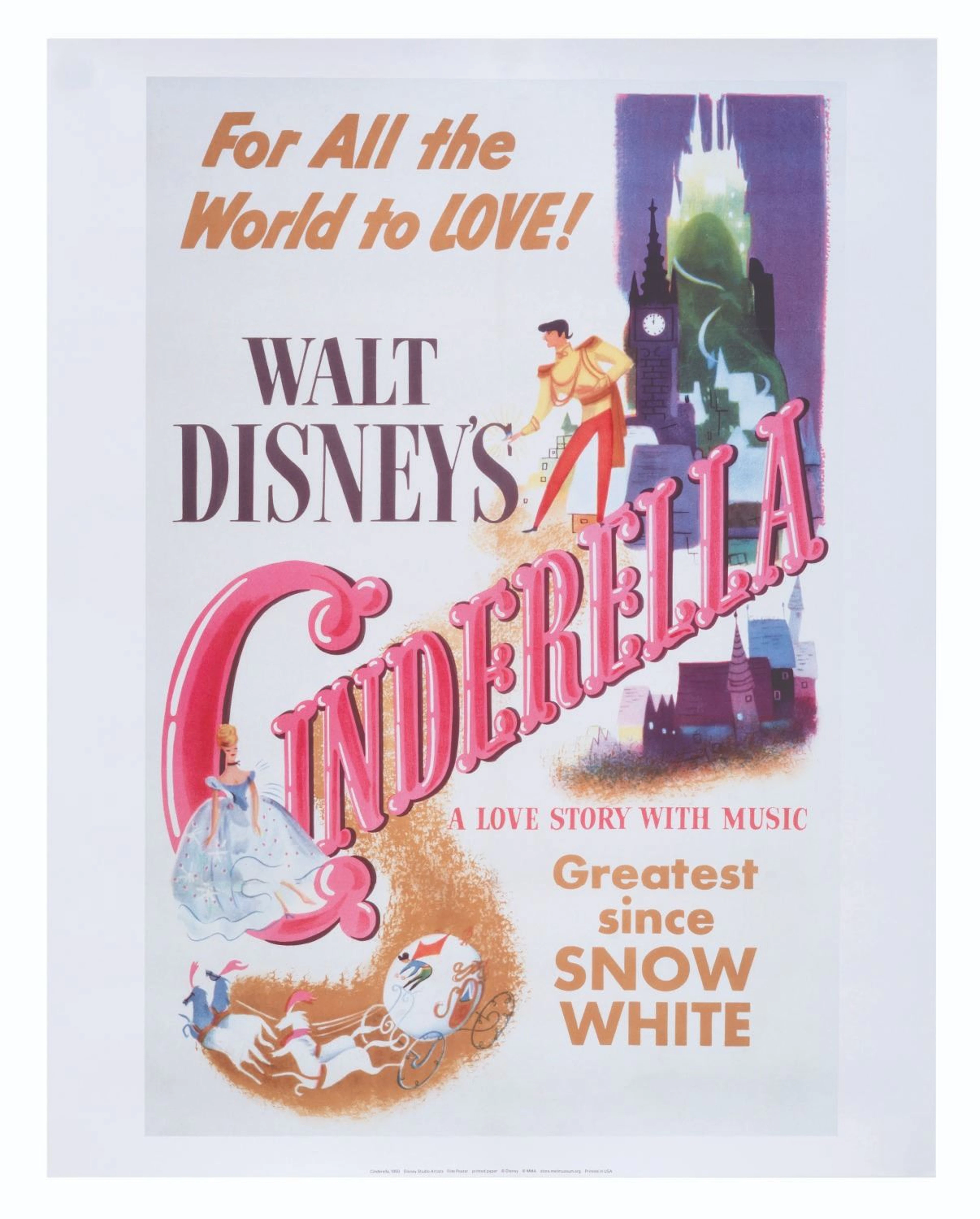 A "Cinderella " Souvenir Poster from The Met.