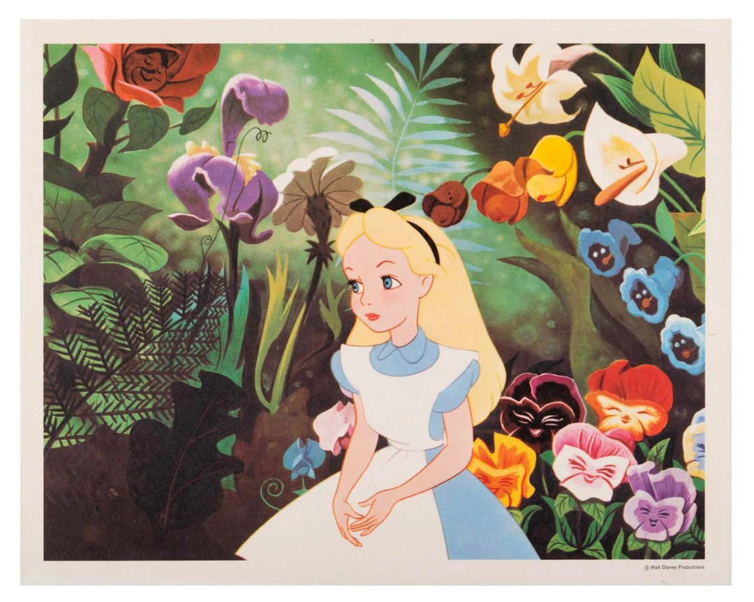 An “Alice in Wonderland” Fan Card.