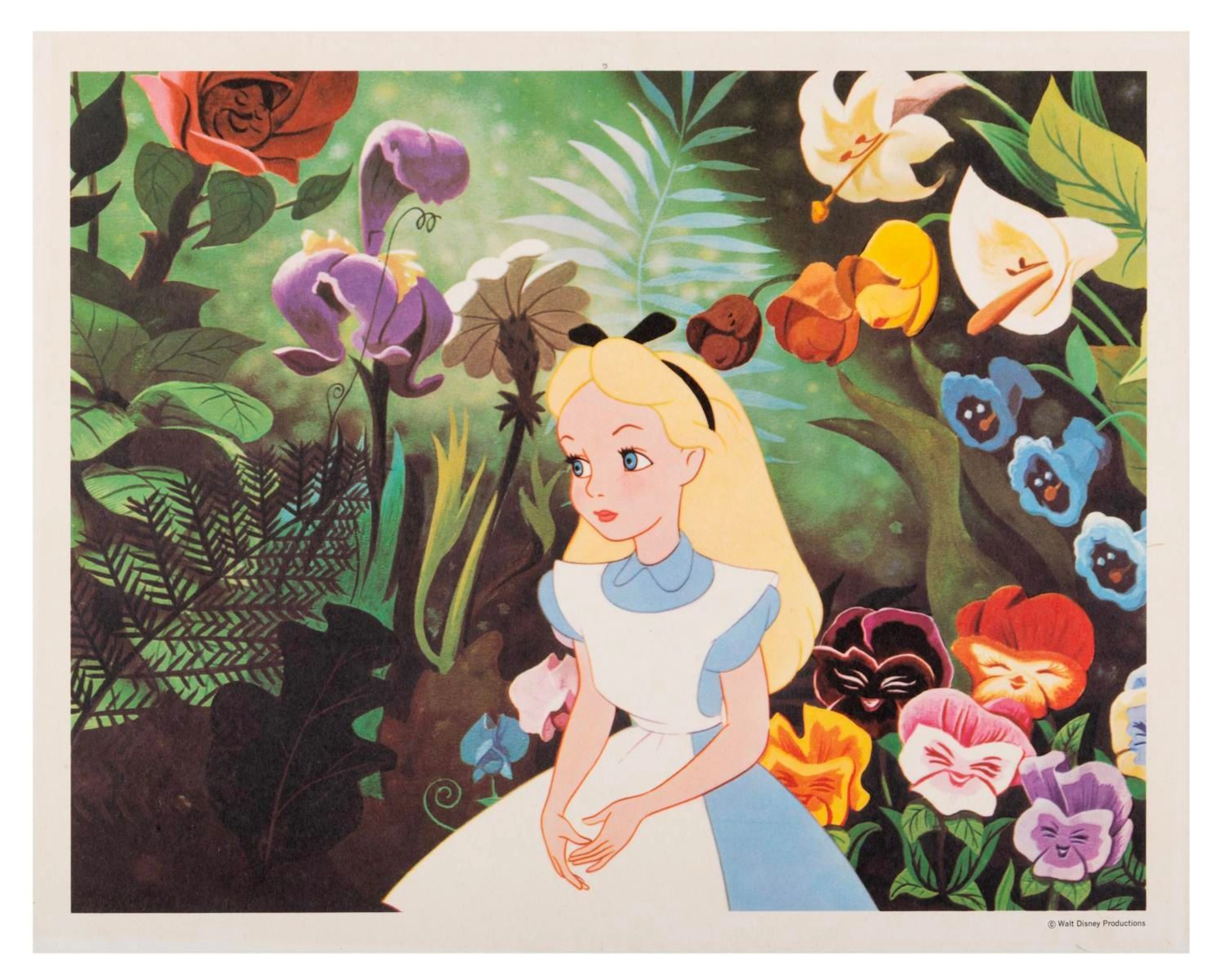 An “Alice in Wonderland” Fan Card.