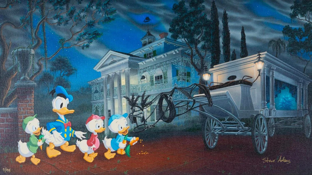A Haunted Mansion "Midnight Snack" Canvas Print.