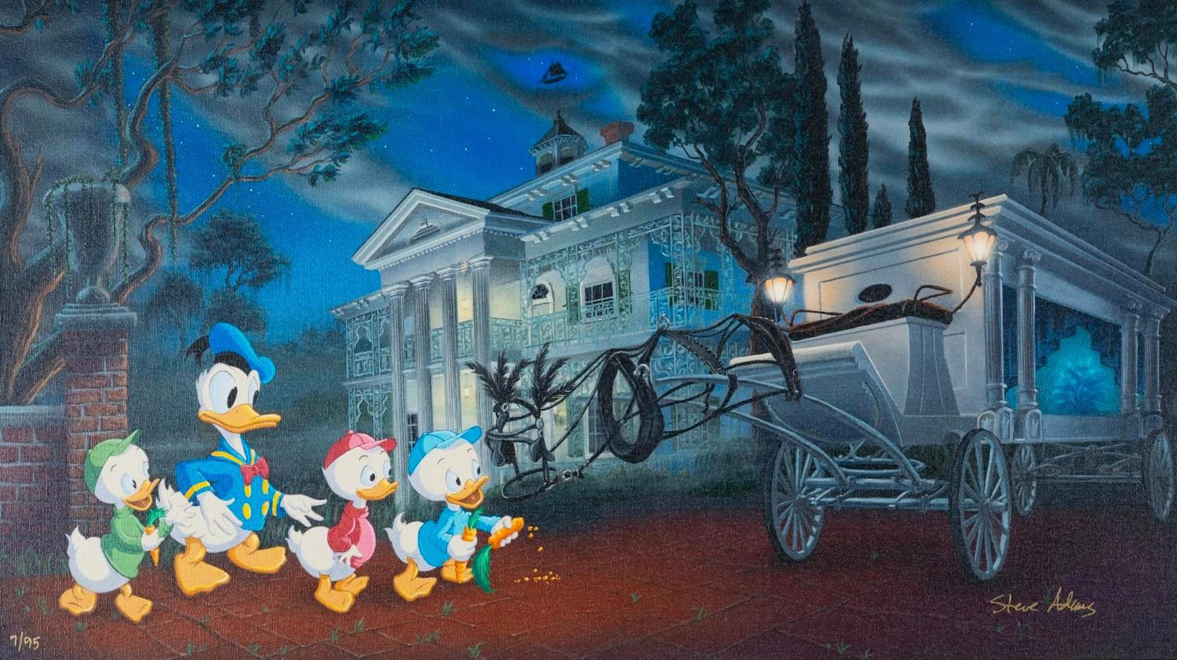 A Haunted Mansion "Midnight Snack" Canvas Print.