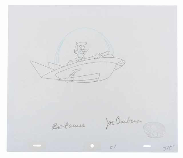 A Signed "Jetsons" Original Production Drawing.