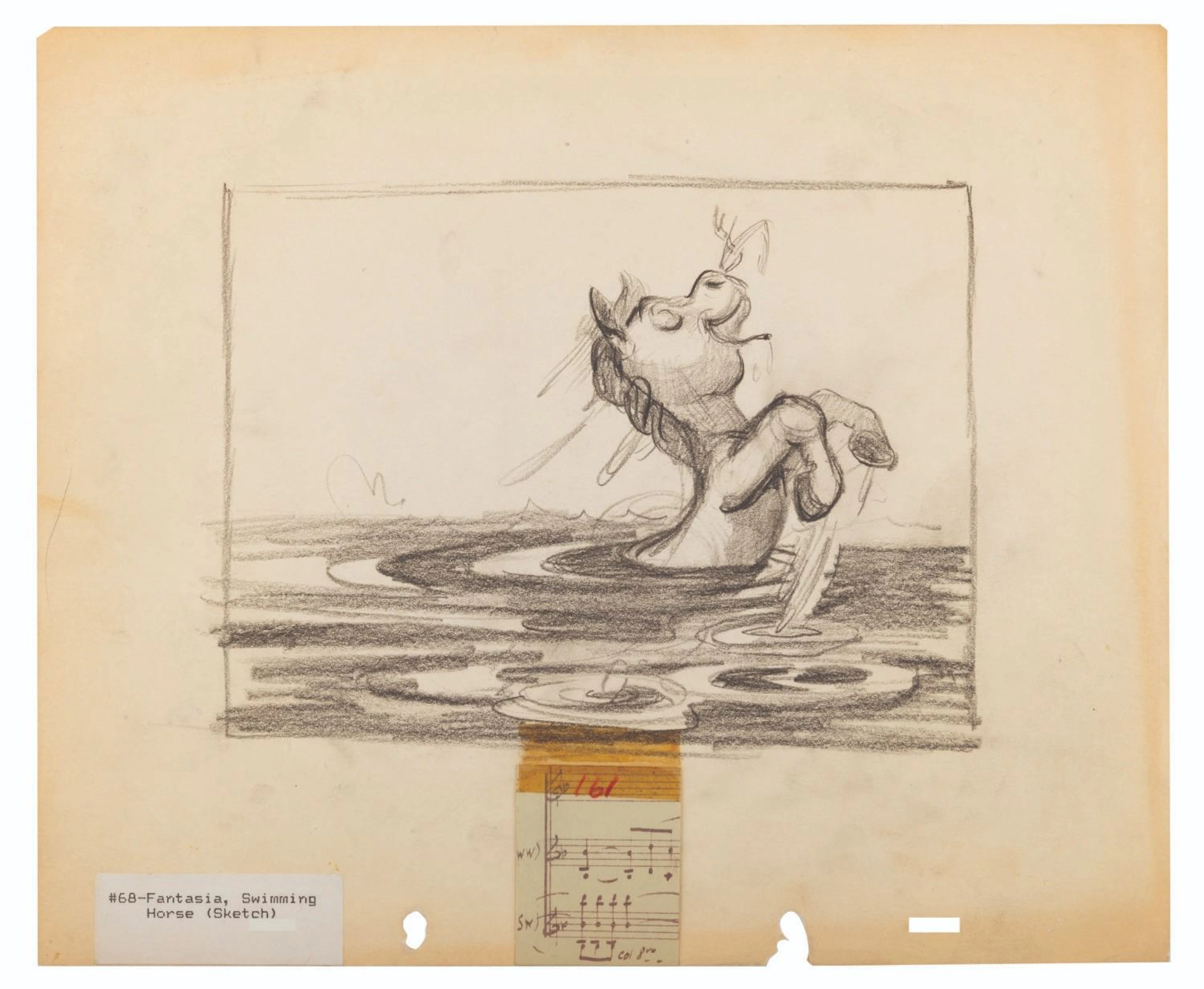 A "Fantasia" Pastoral Symphony Original Concept Drawing.
