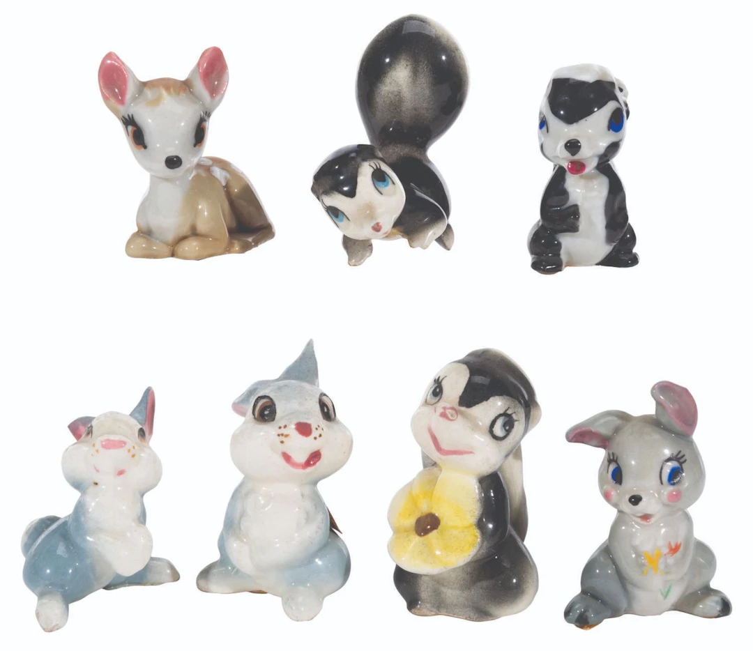 A Collection of "Bambi" Figurines.