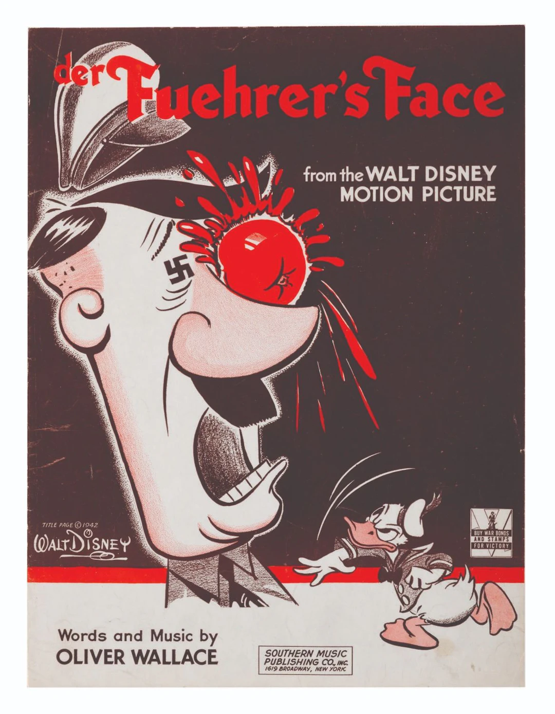 Sheet Music for Walt Disney's "Der Fuehrer's Face."