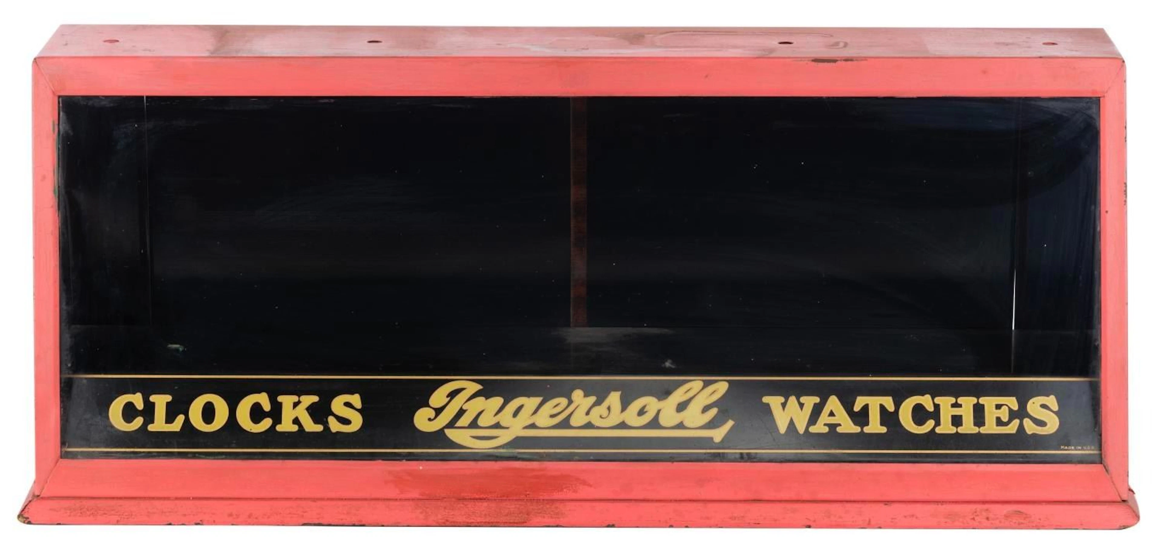 An Original Ingersoll Watch & Clock Display.
