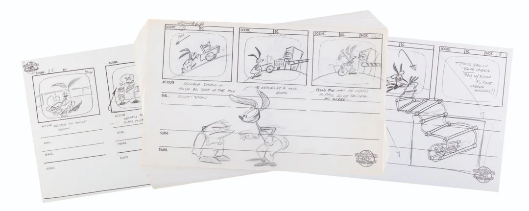 An "Oswald the Lucky Rabbit" Storyboard Collection.