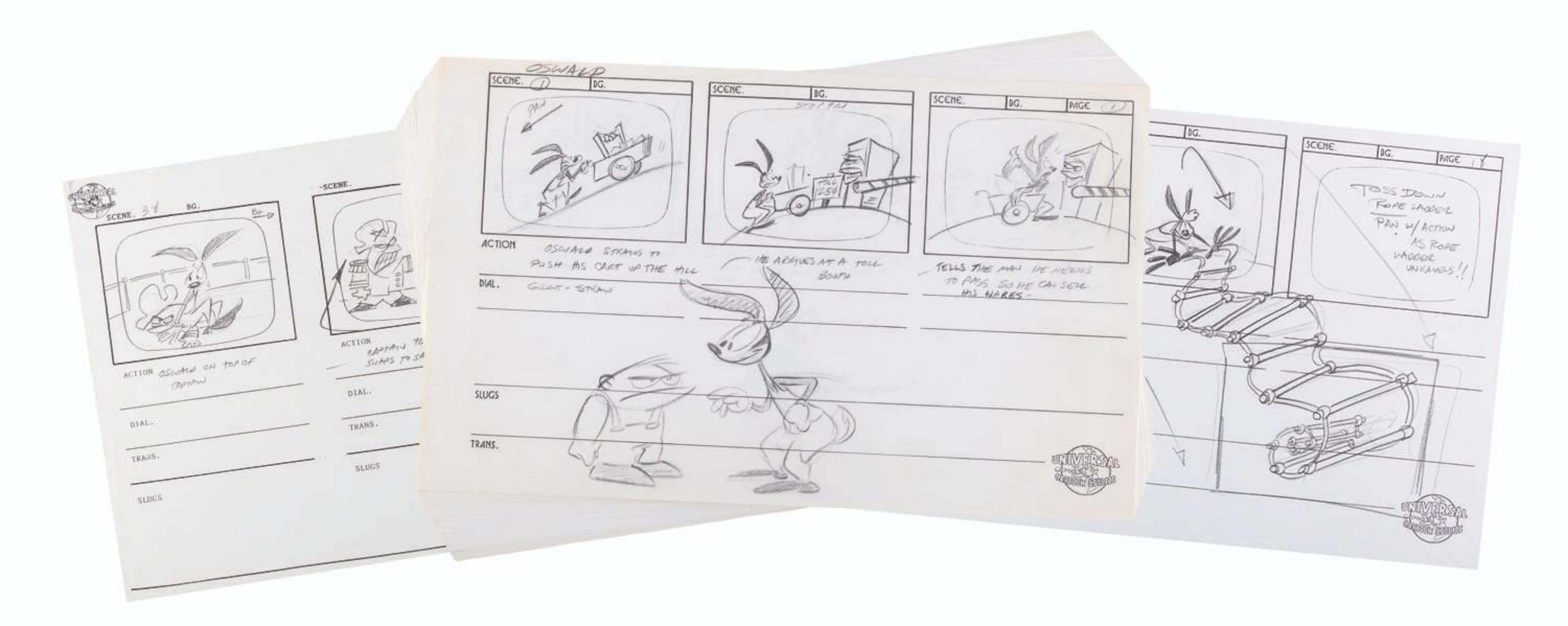 An "Oswald the Lucky Rabbit" Storyboard Collection.