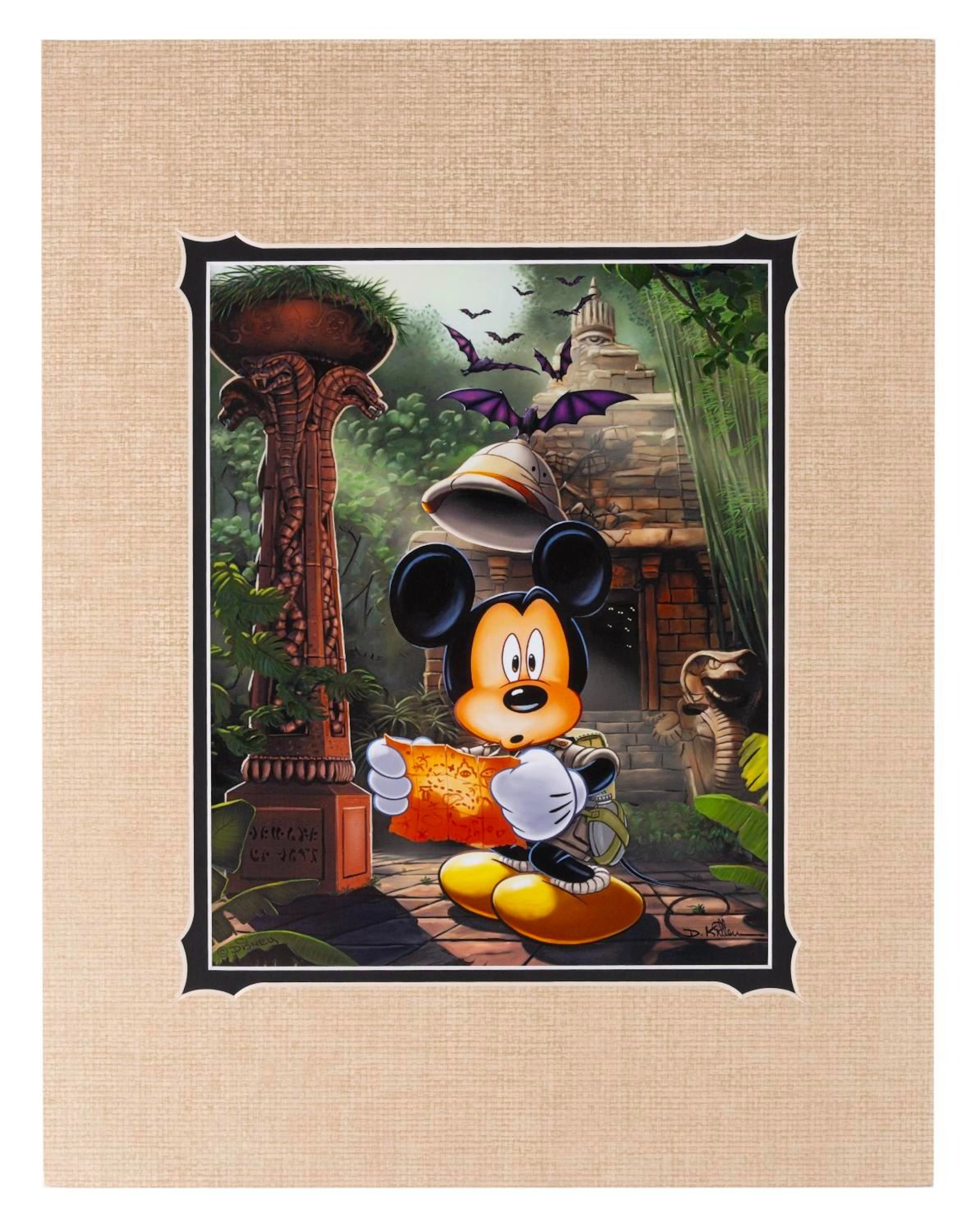 A Mickey Mouse Indiana Jones Adventure Print.
